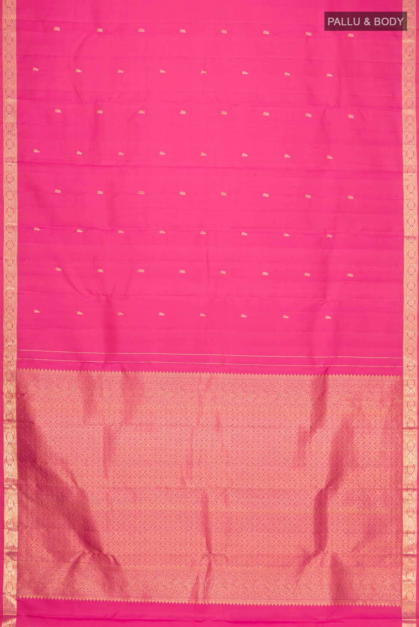 Pink Kanchipuram Silk Saree