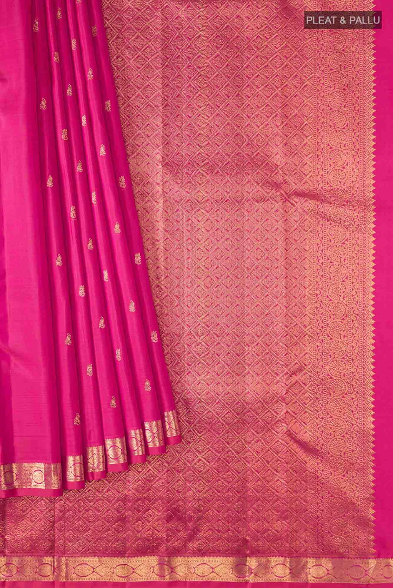 Pink Kanchipuram Silk Saree
