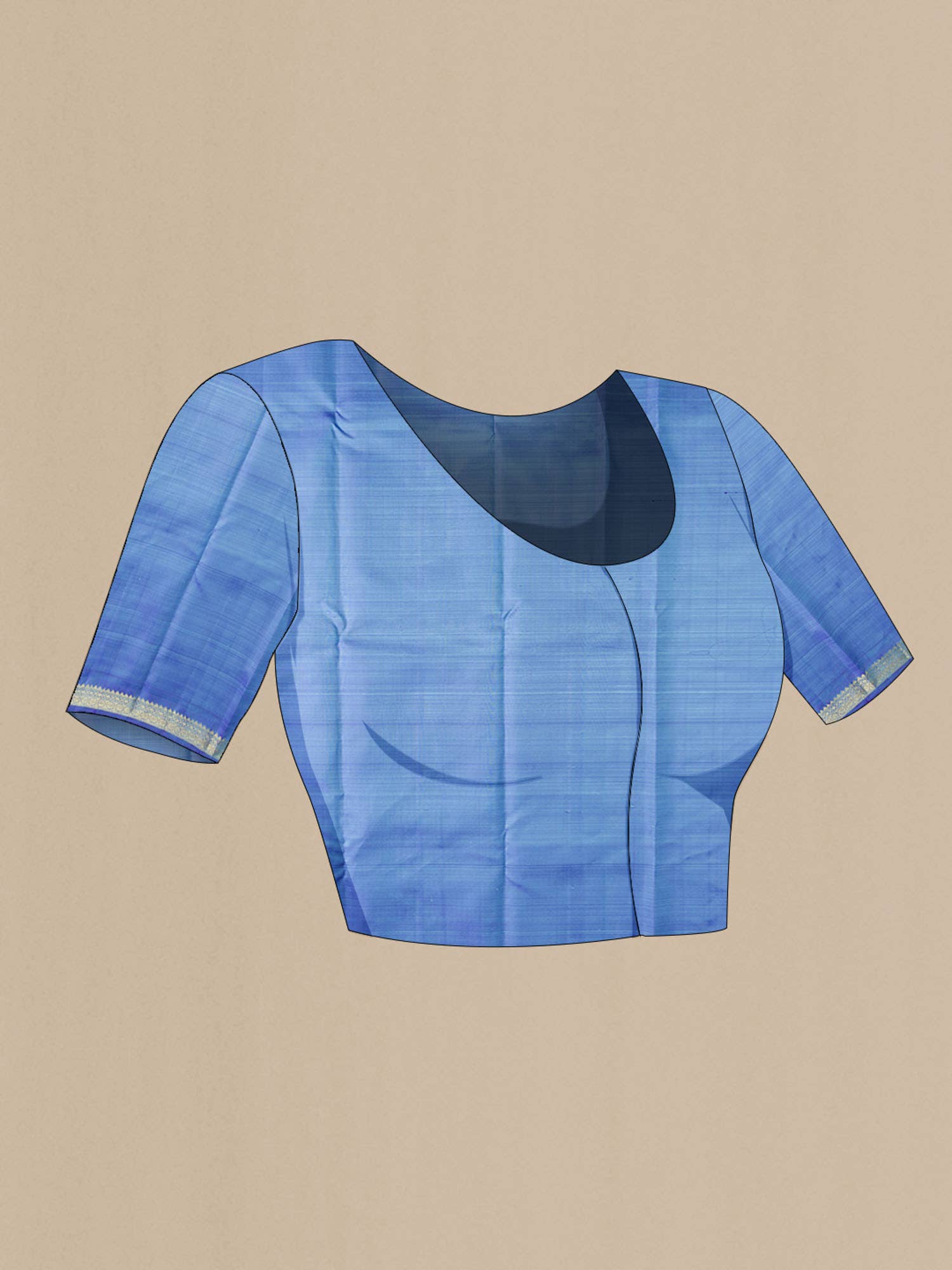 Blue Kanchipuram Silk Saree