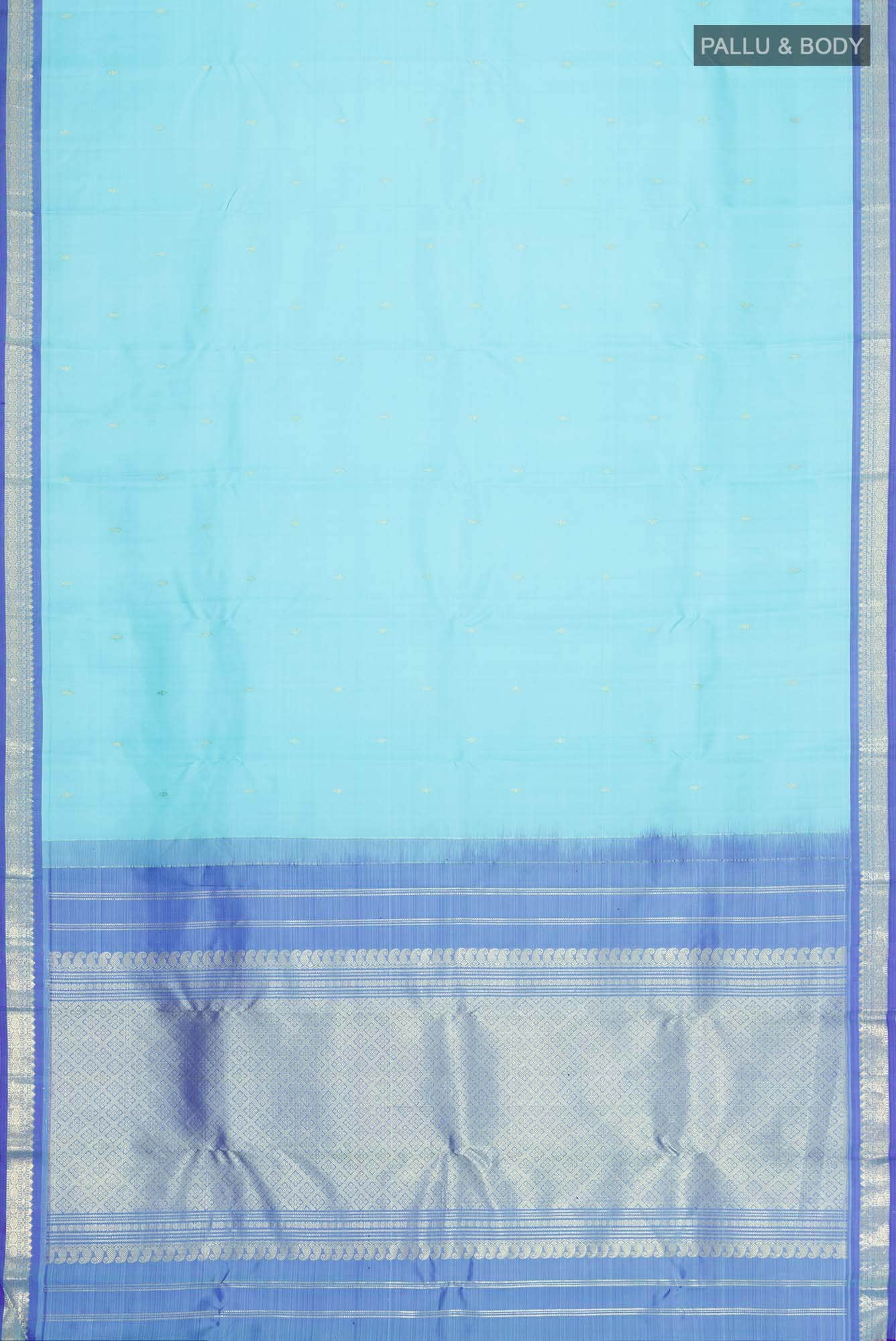 Blue Kanchipuram Silk Saree