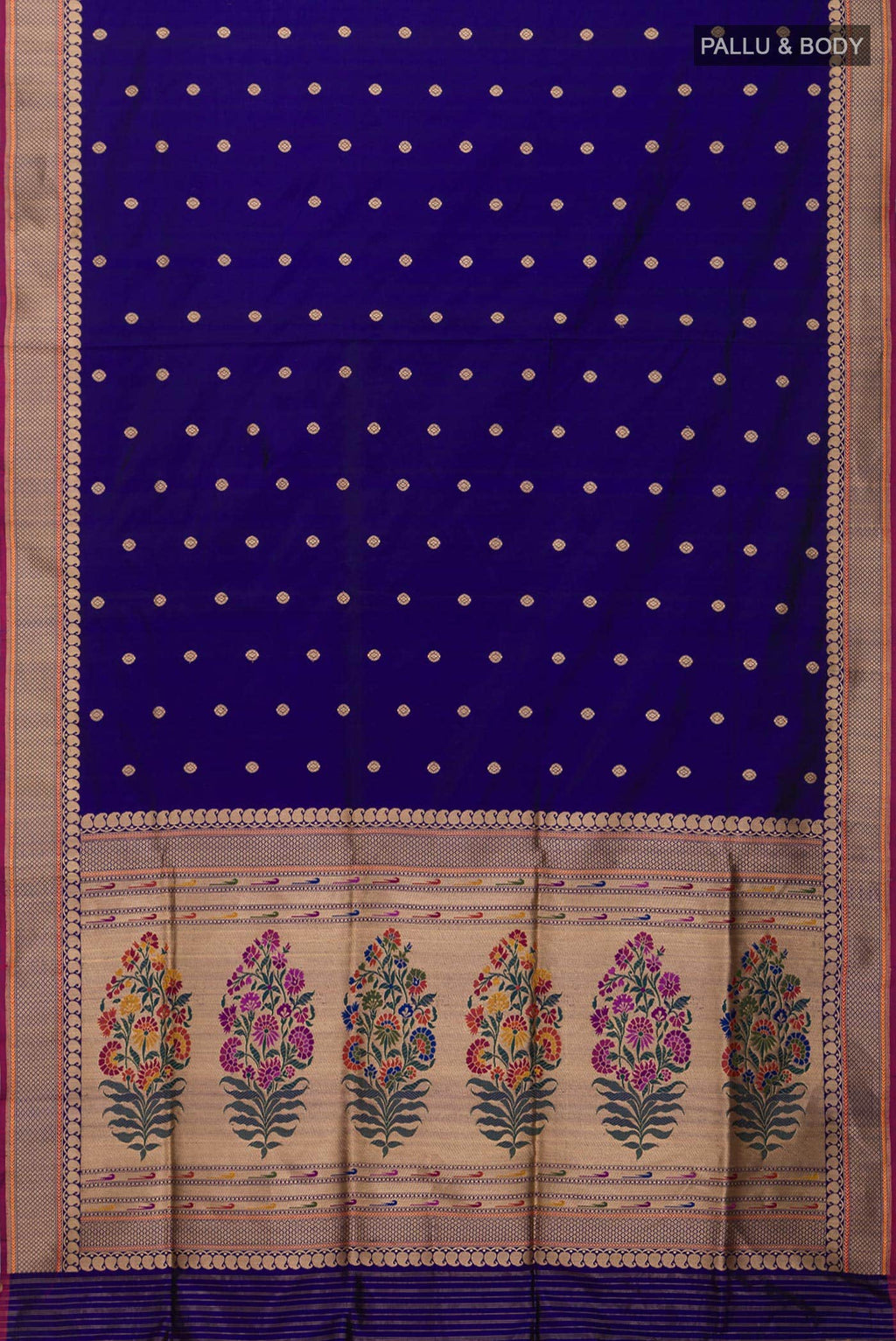 Blue Banarasi Silk Saree