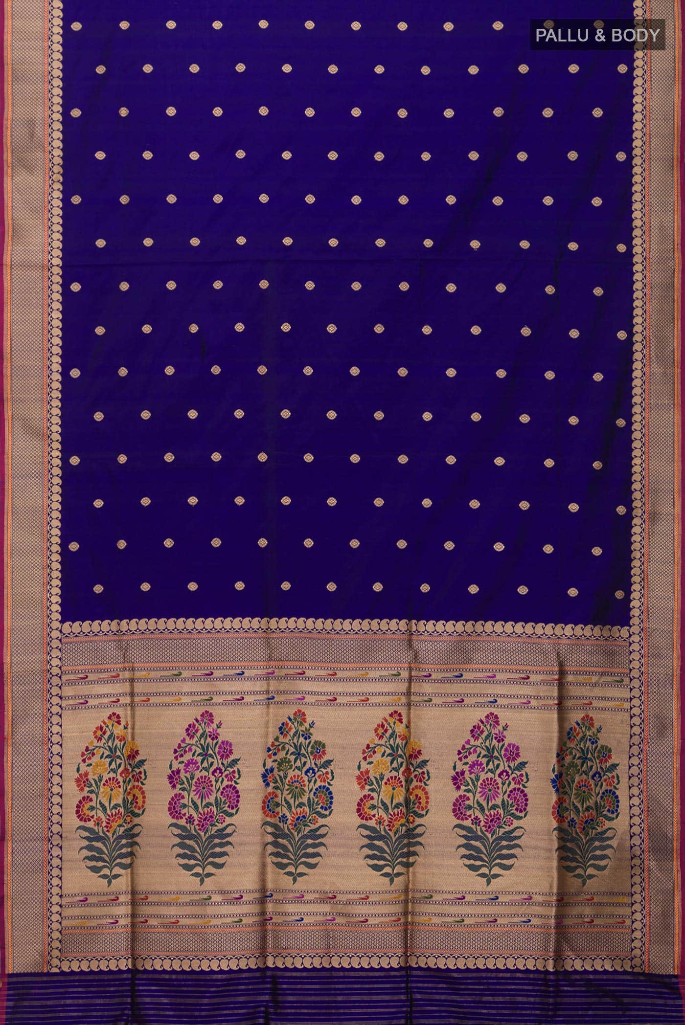 Blue Banarasi Silk Saree