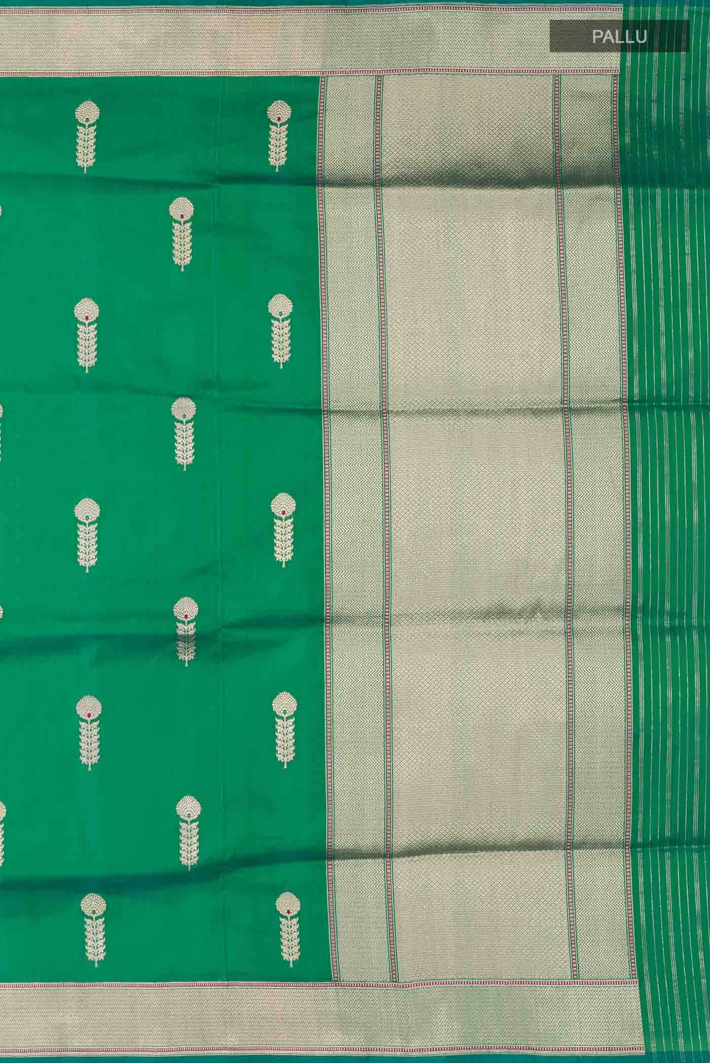 Green Banarasi Silk Saree