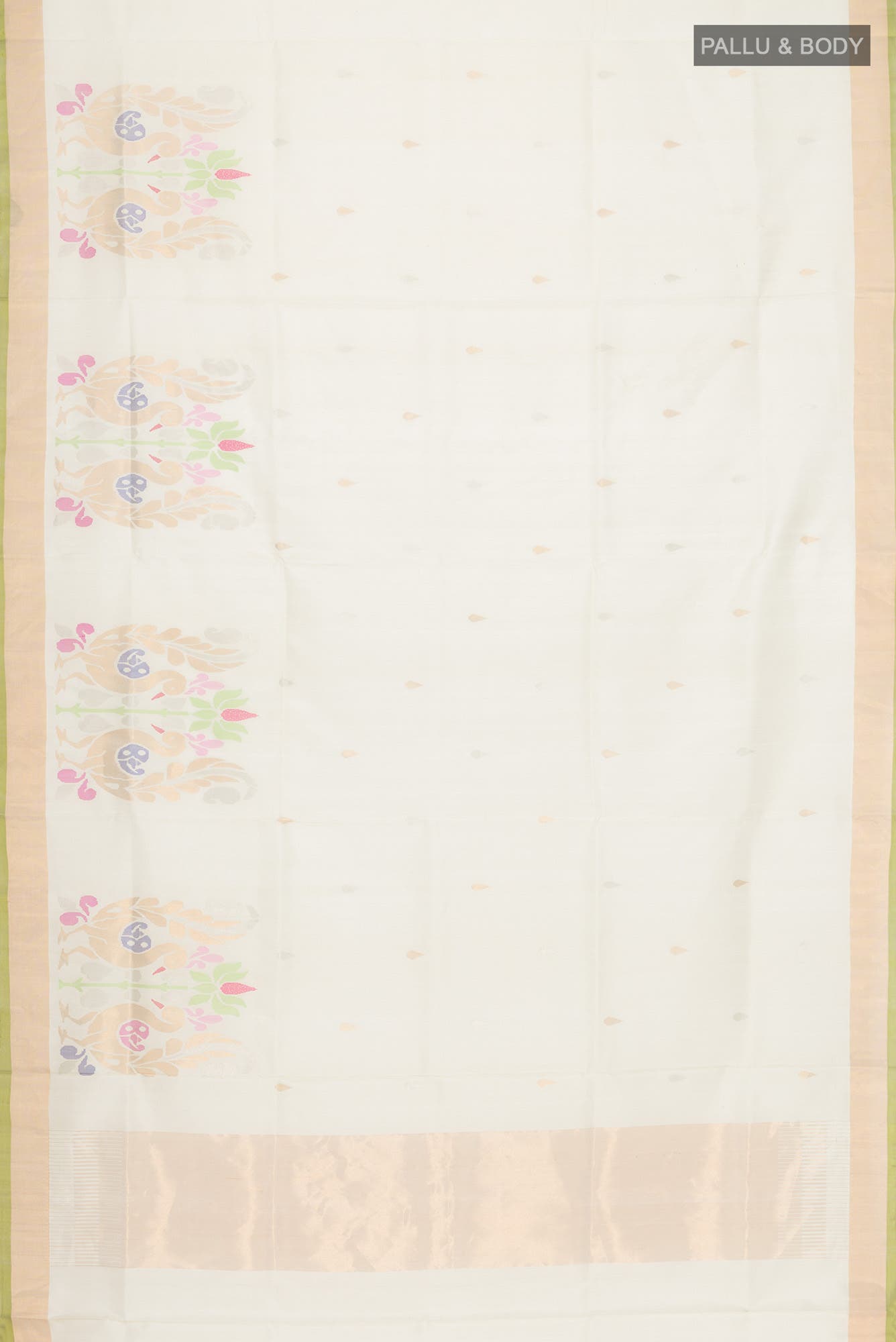 Cream Uppada Silk Saree