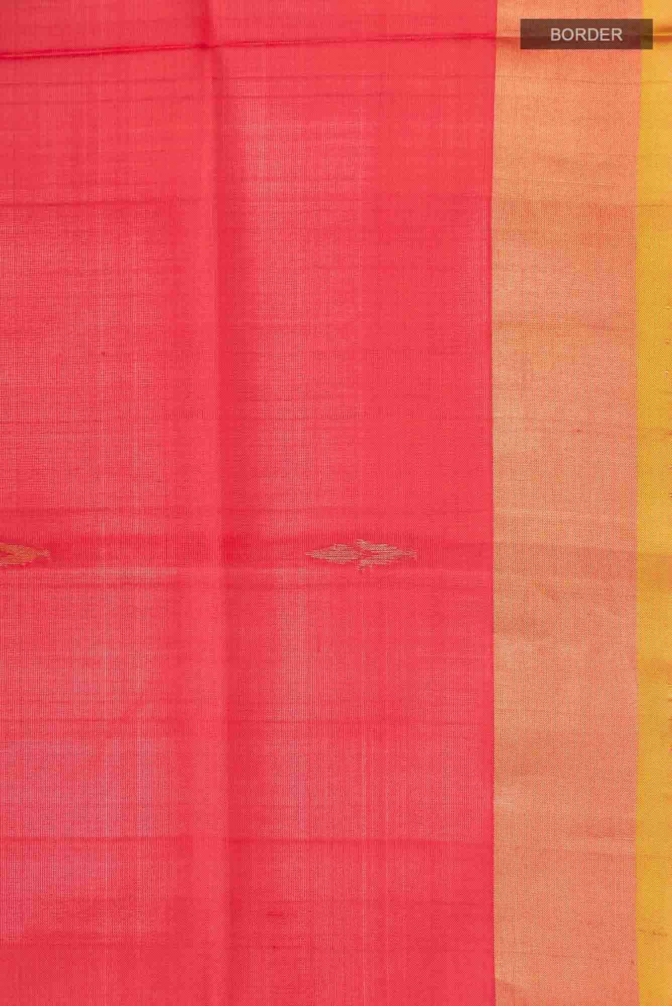Orange Uppada Silk Saree