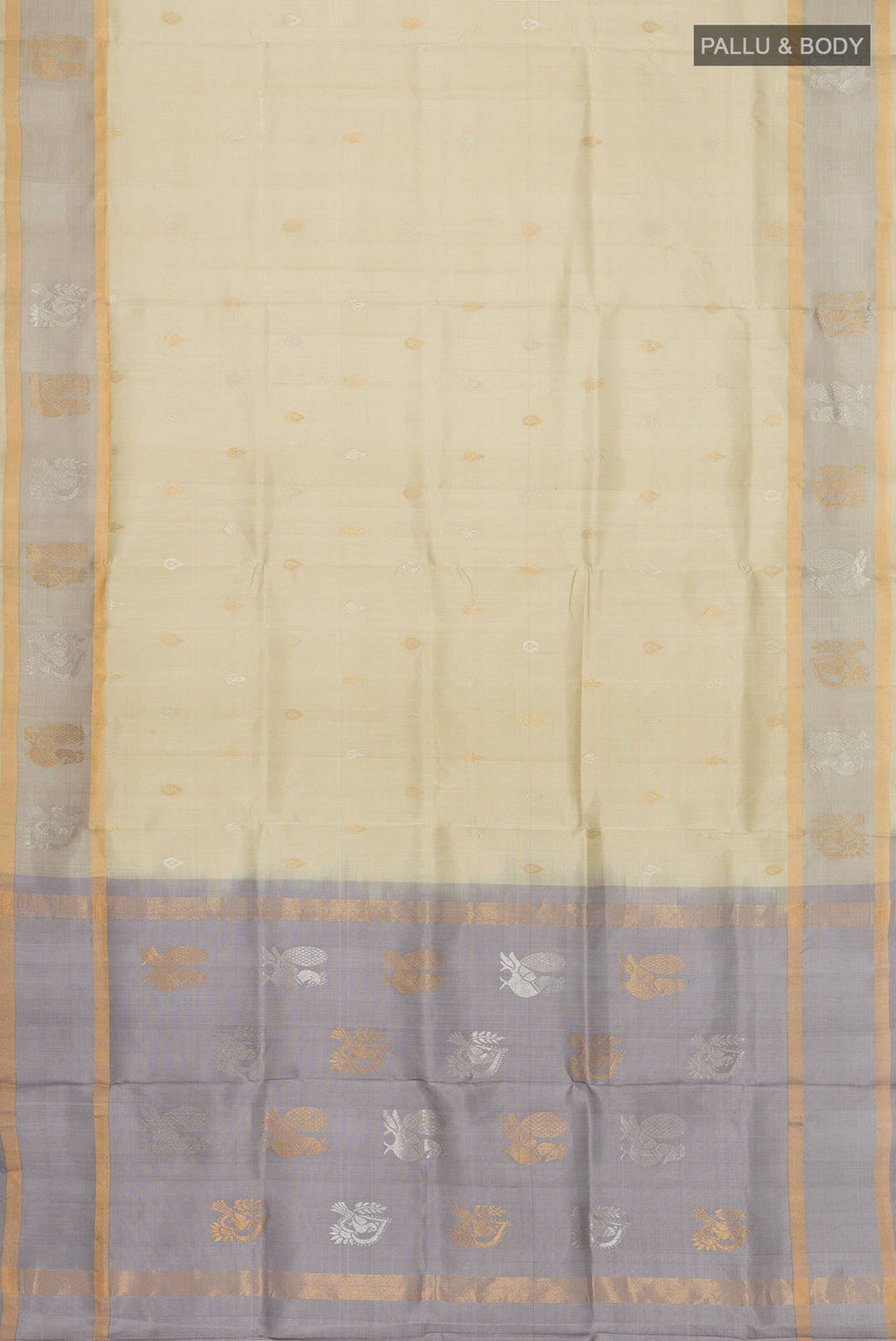 Beige Uppada Silk Saree