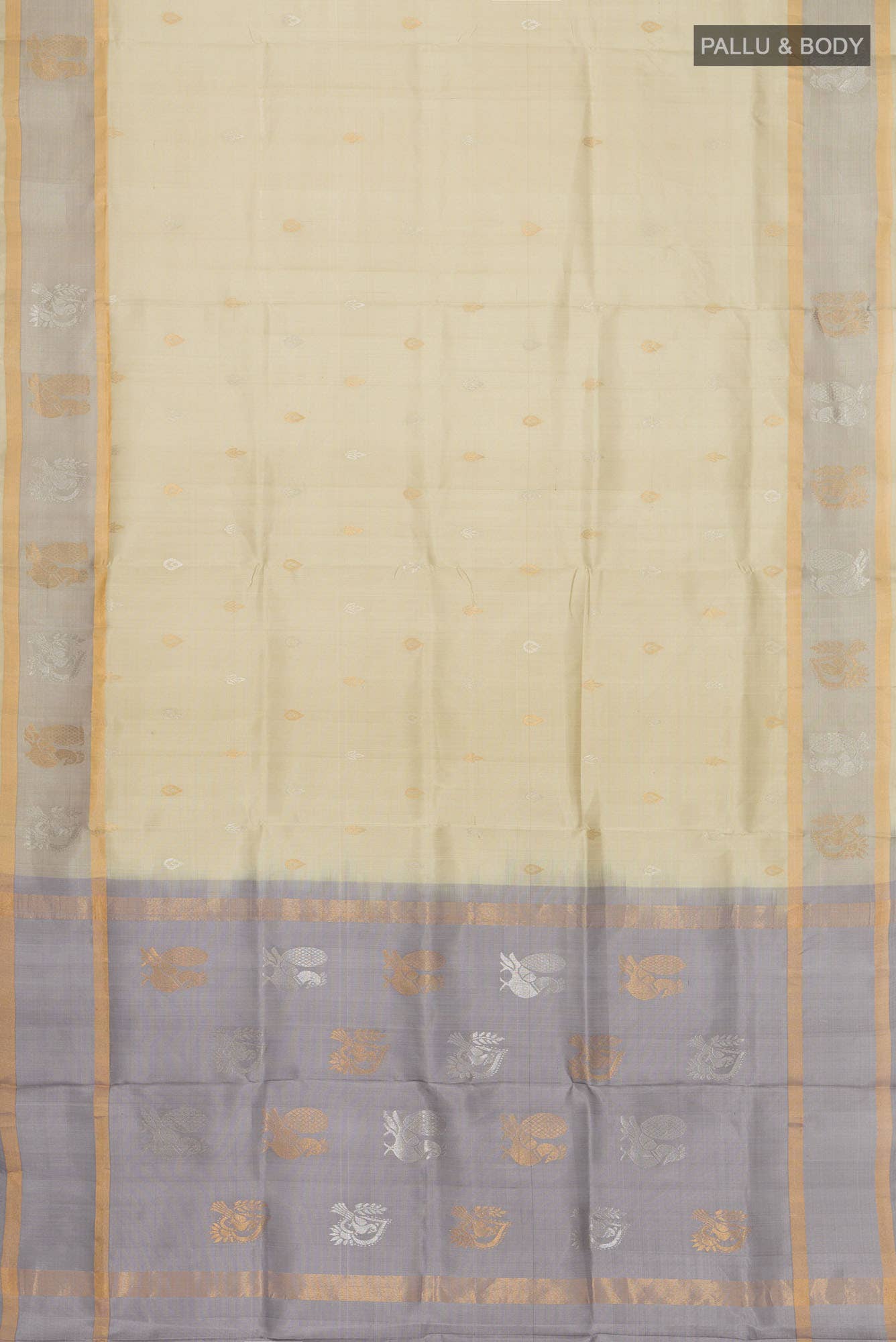 Beige Uppada Silk Saree
