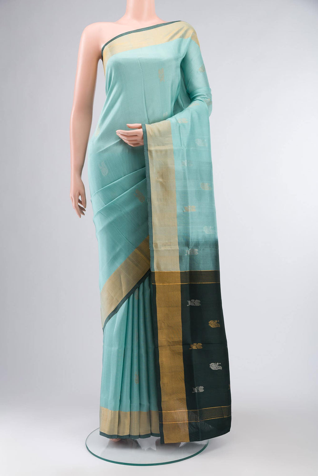 Sea Green Uppada Silk Saree