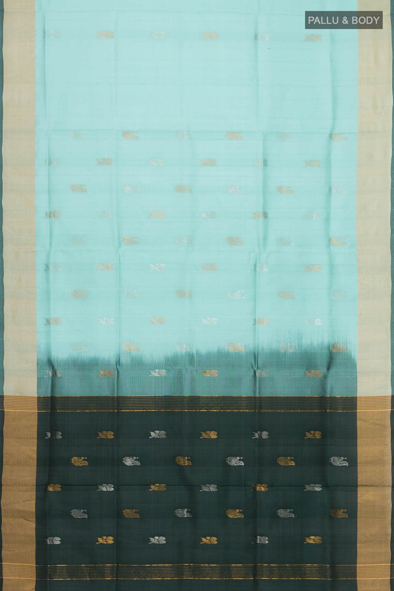 Sea Green Uppada Silk Saree