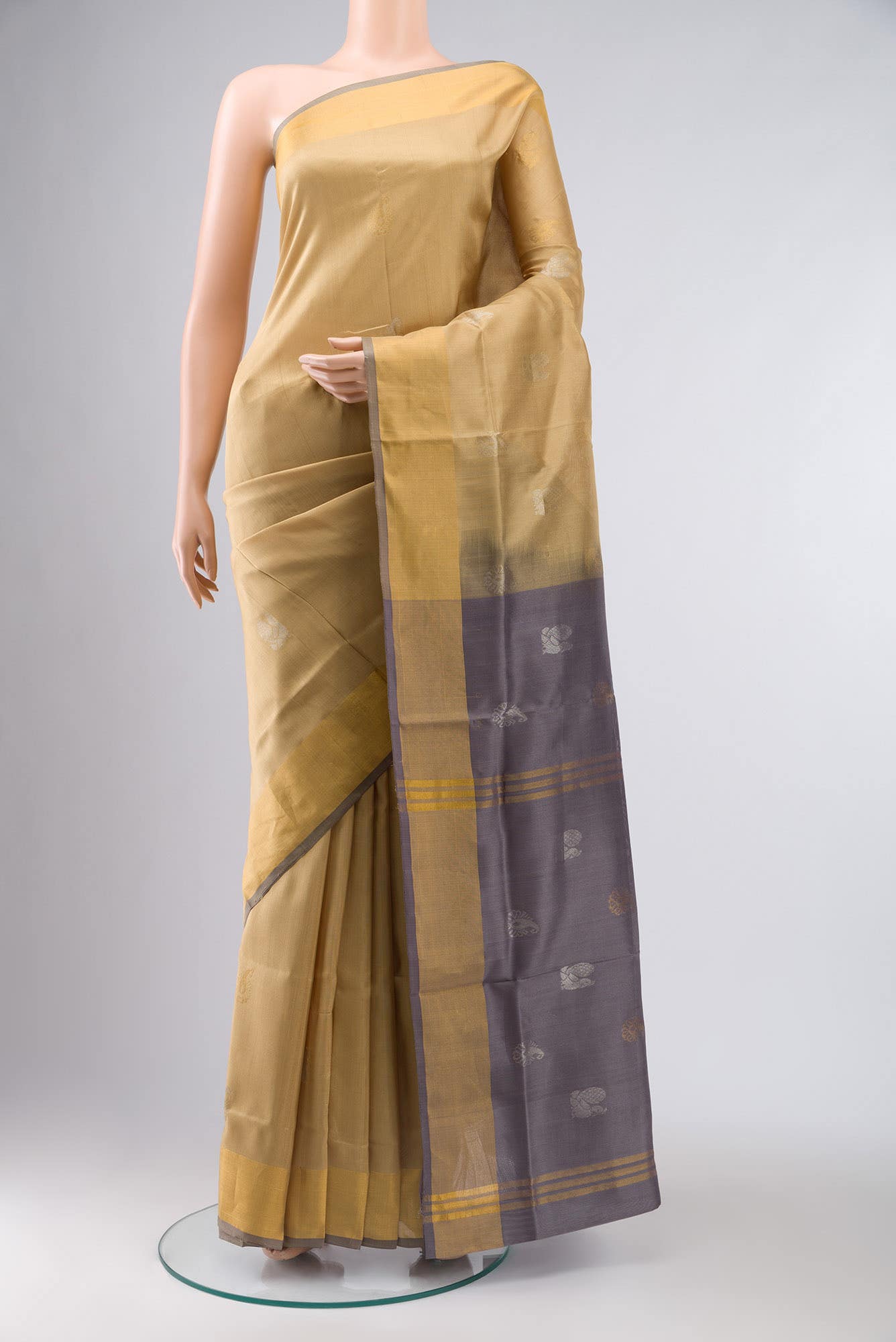 Beige Uppada Silk Saree