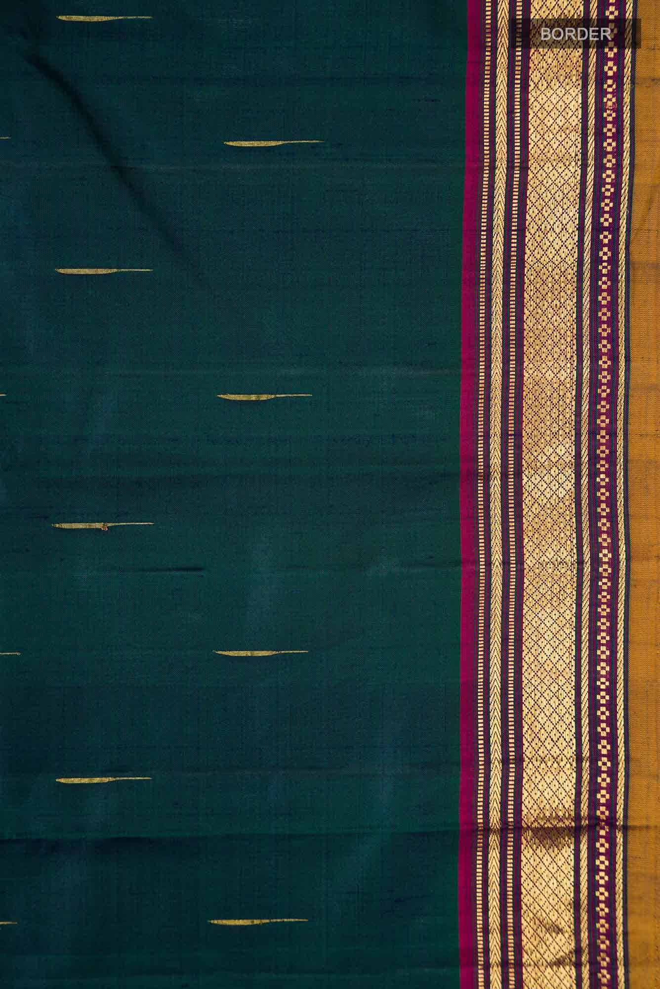 Blue Kanchipuram Silk Saree