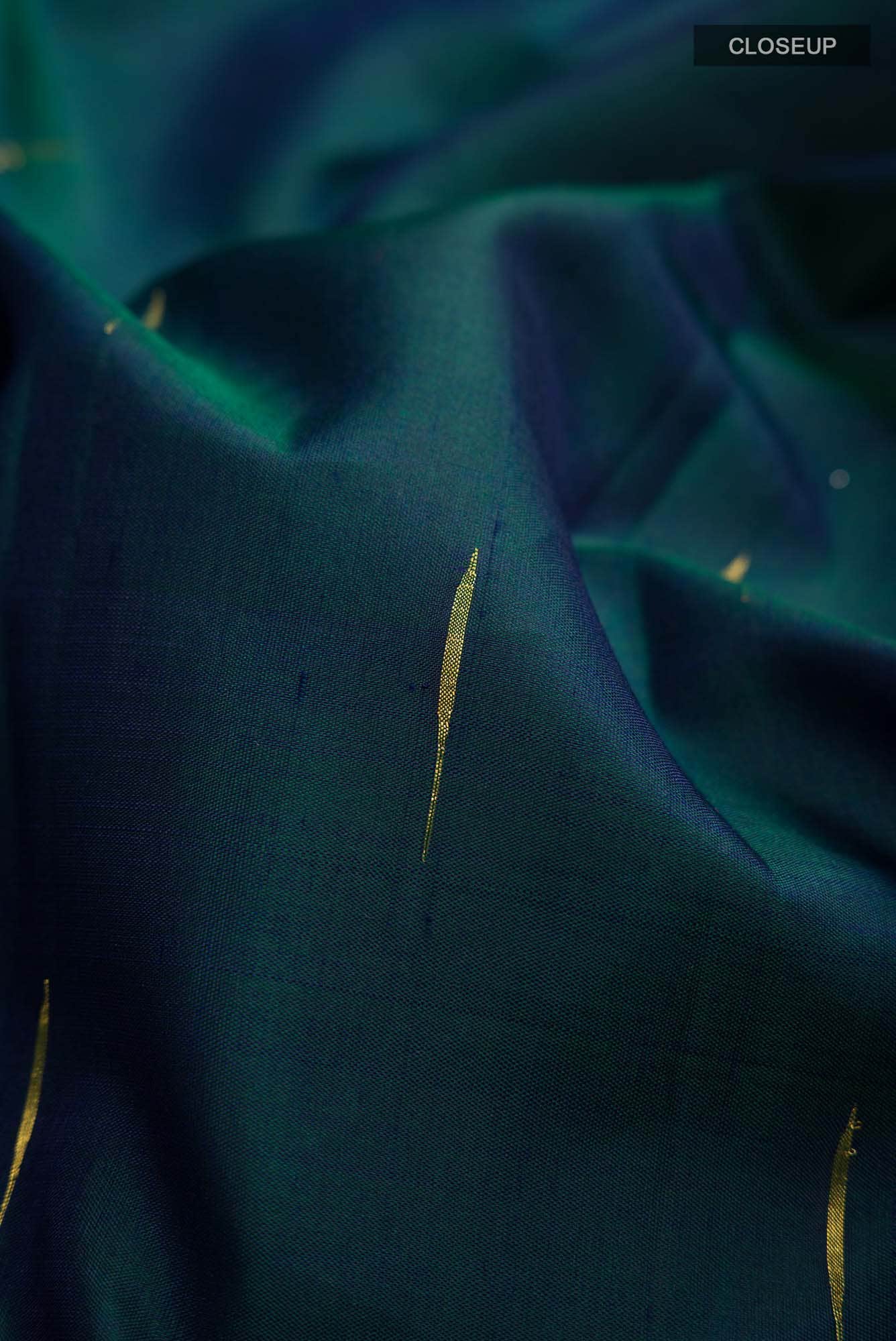 Blue Kanchipuram Silk Saree