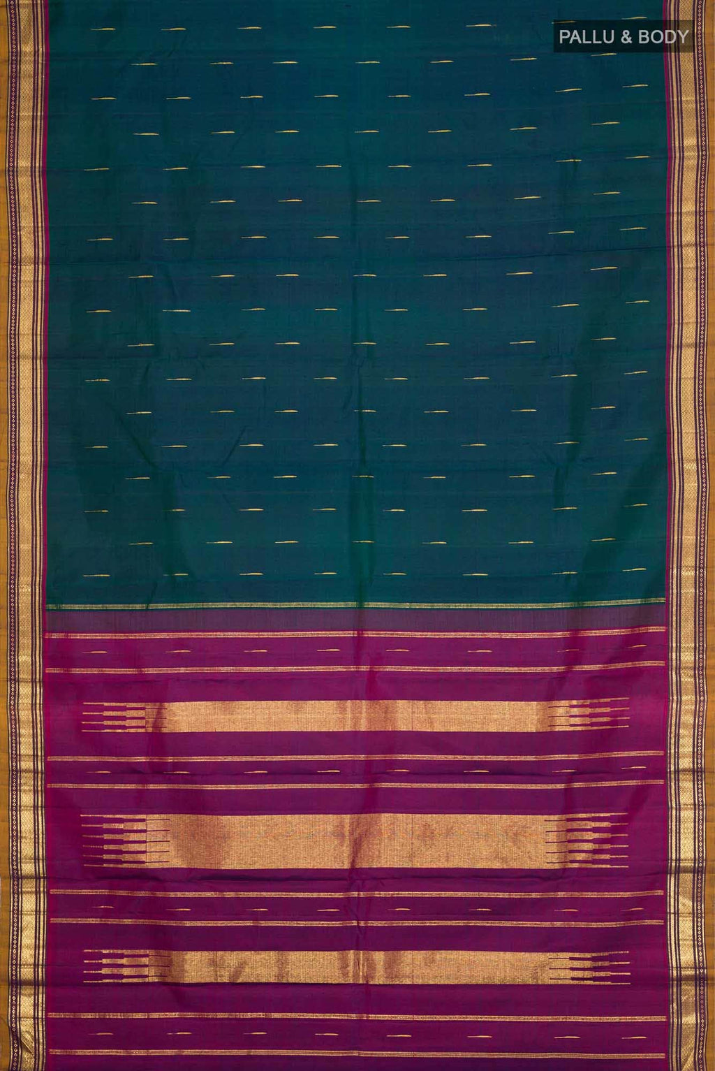 Blue Kanchipuram Silk Saree