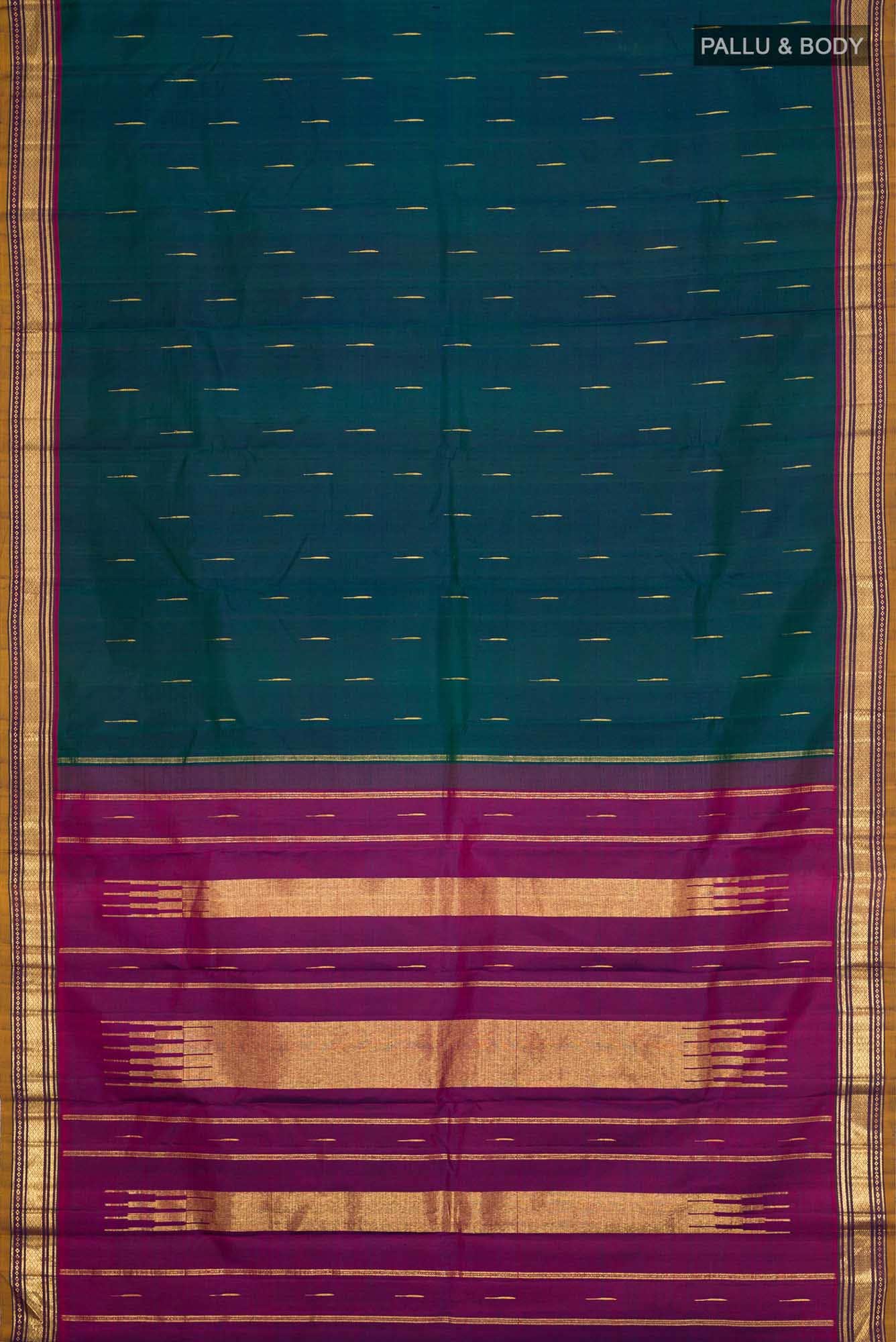 Blue Kanchipuram Silk Saree
