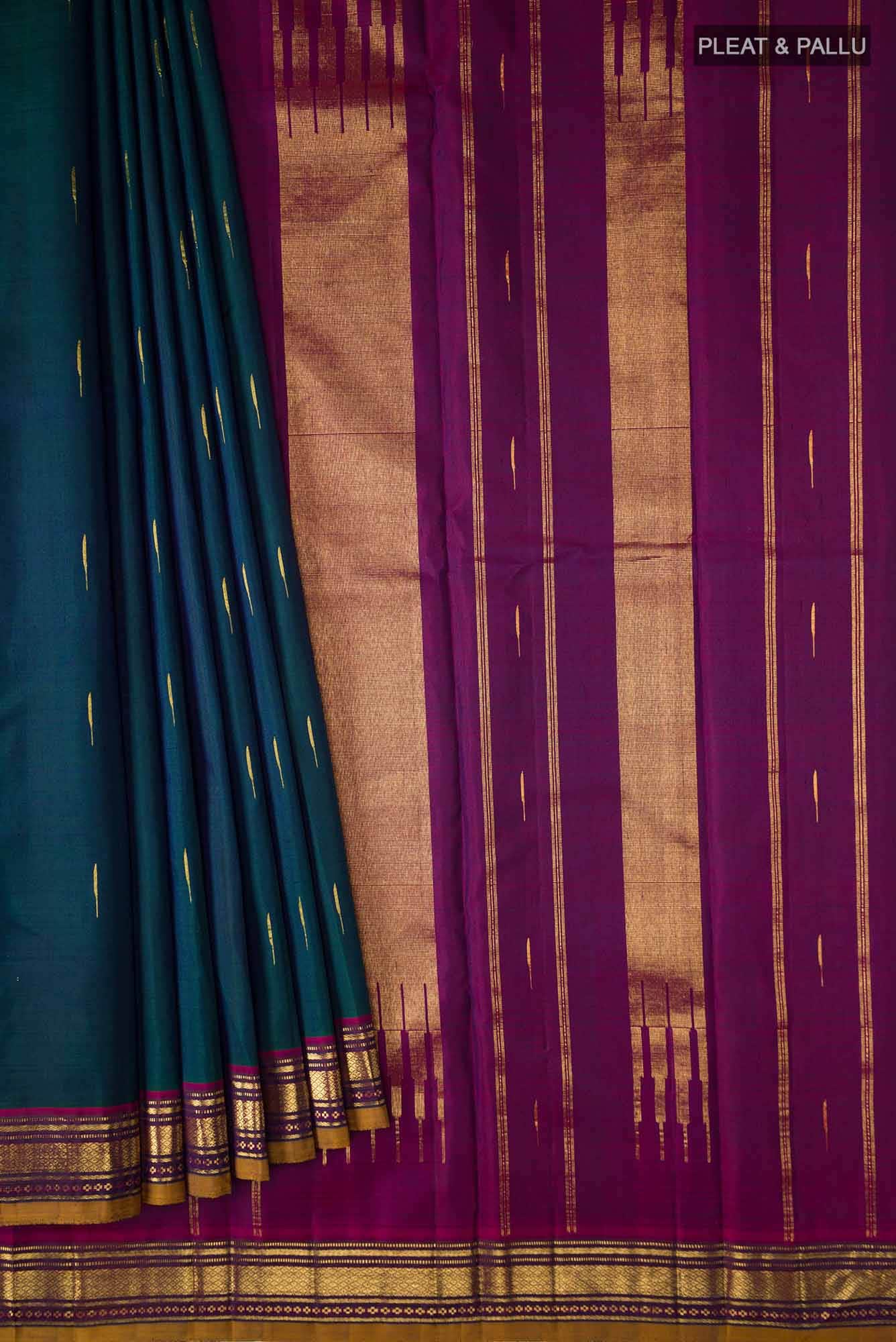 Blue Kanchipuram Silk Saree