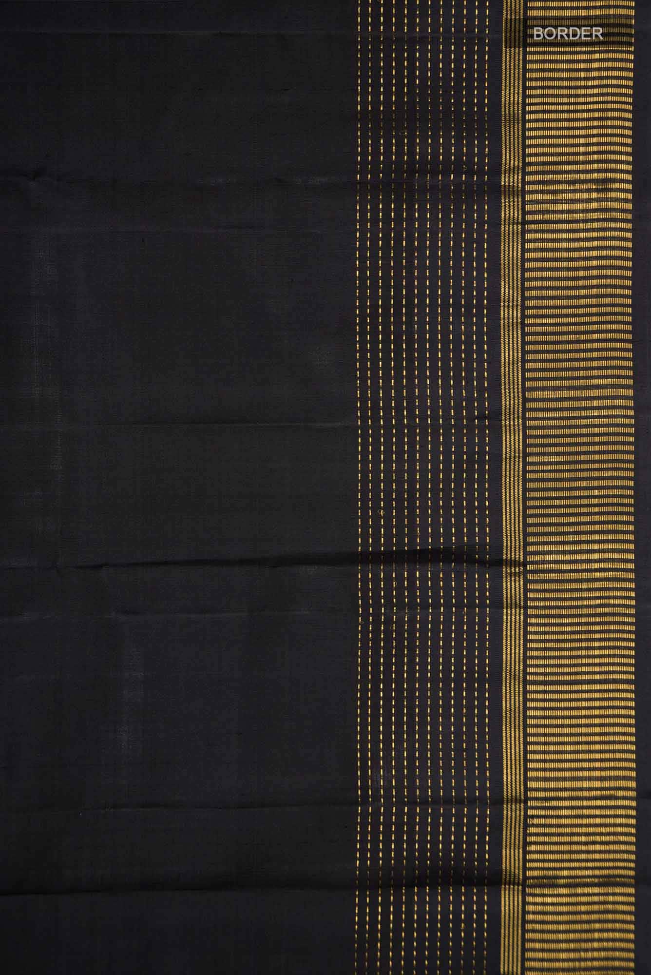 Black Kanchipuram Silk Saree