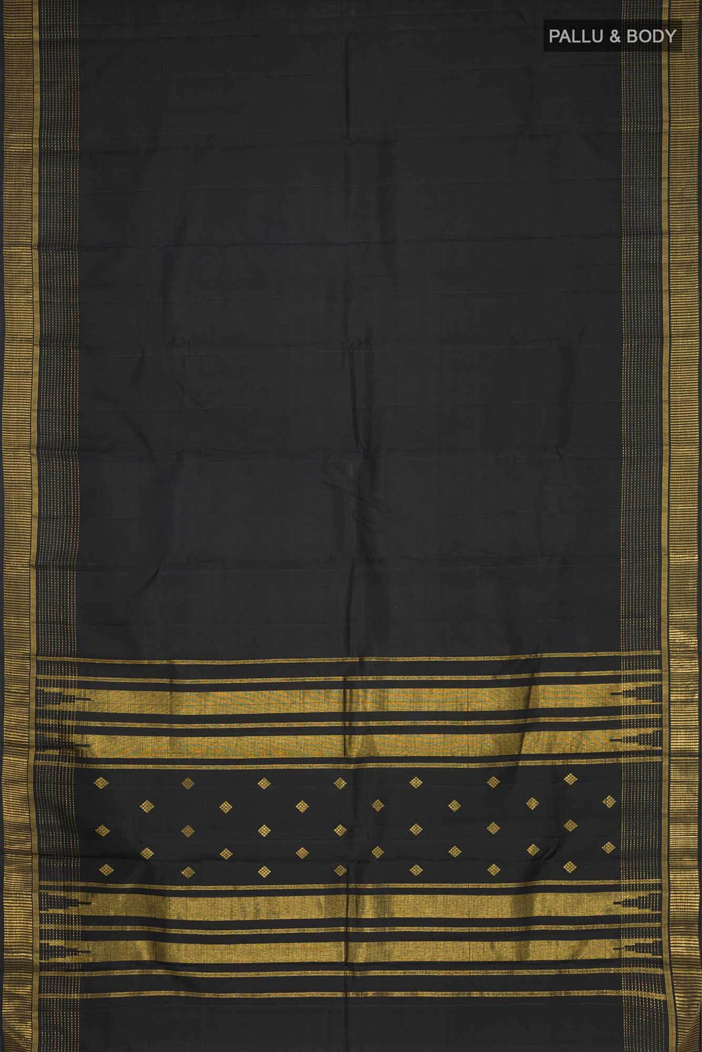 Black Kanchipuram Silk Saree