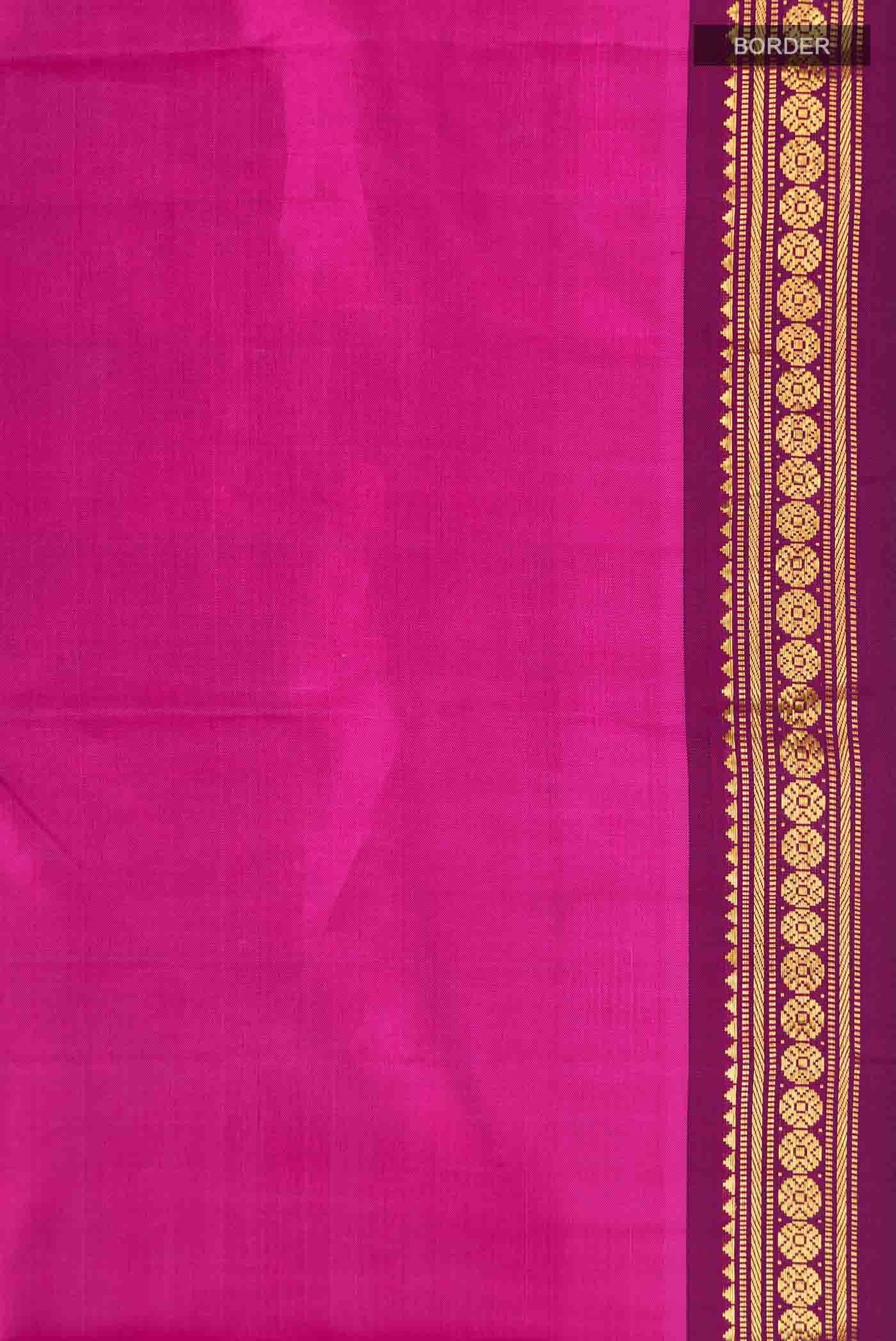 Rani Pink Kanchipuram Silk Saree