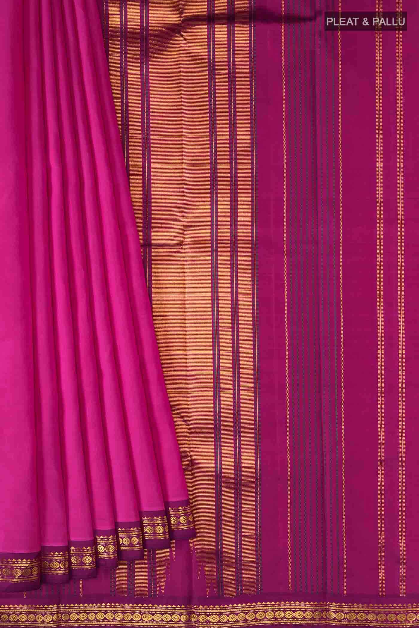 Rani Pink Kanchipuram Silk Saree