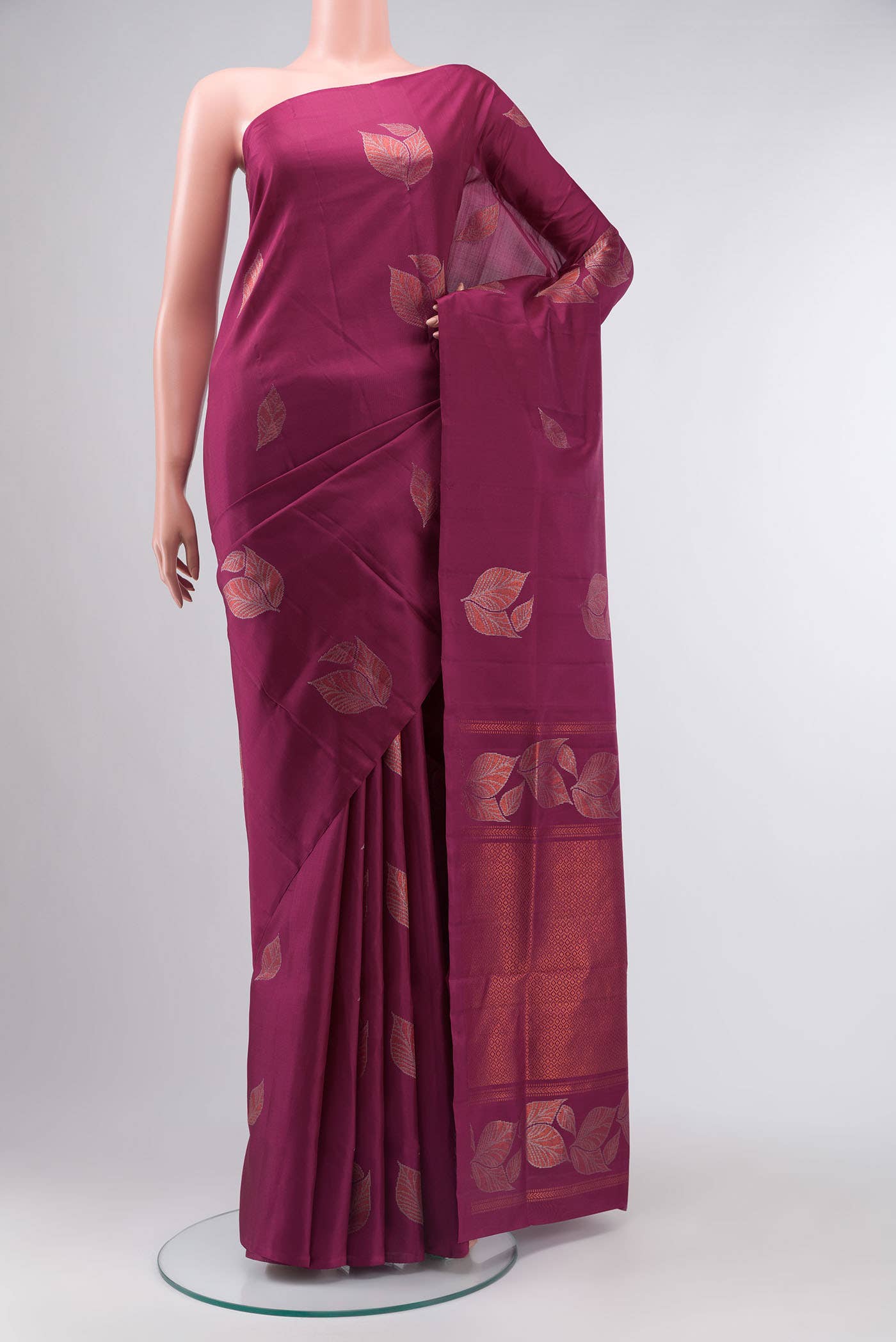 Magenta Soft Silk Saree