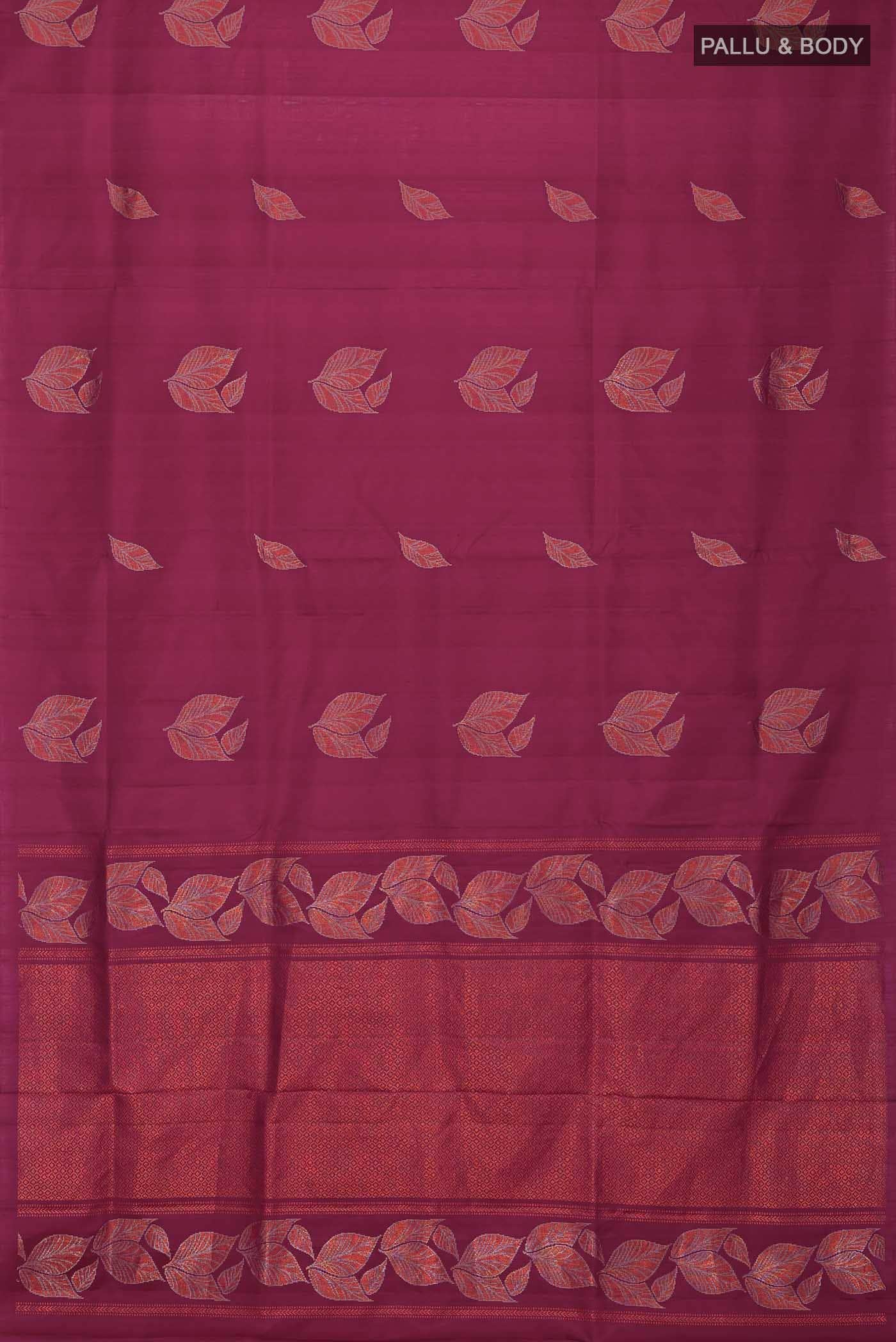 Magenta Soft Silk Saree