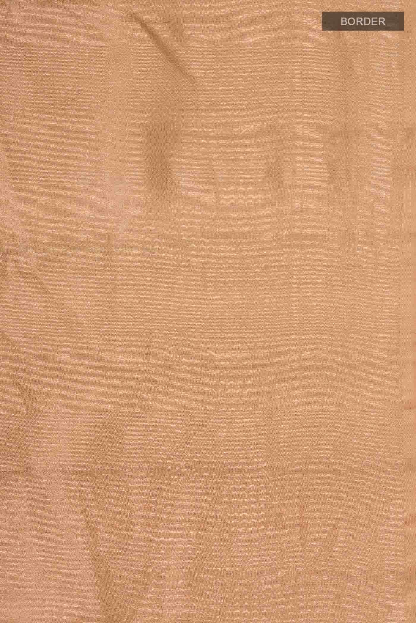 Beige Kanchipuram Silk Saree