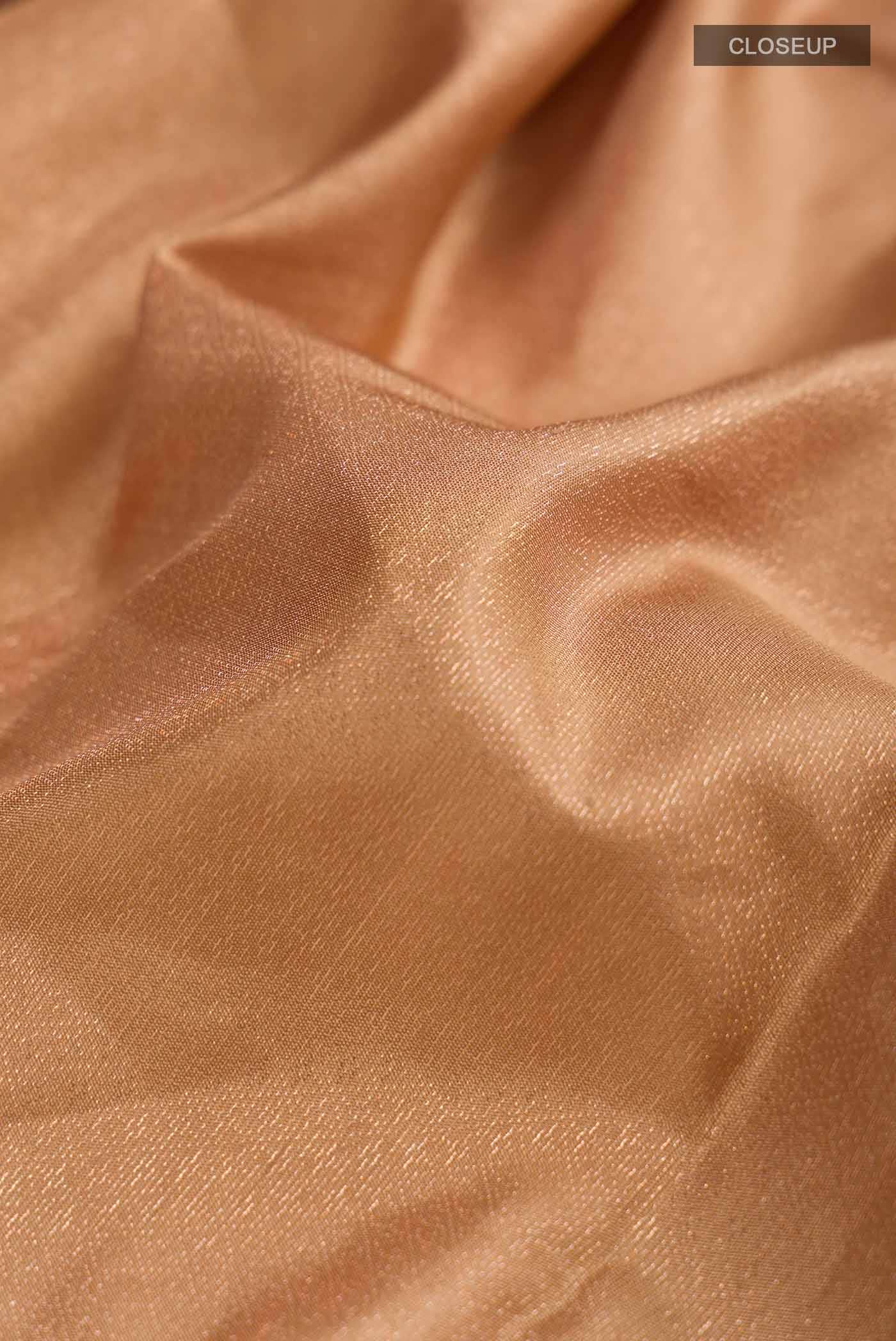 Beige Kanchipuram Silk Saree