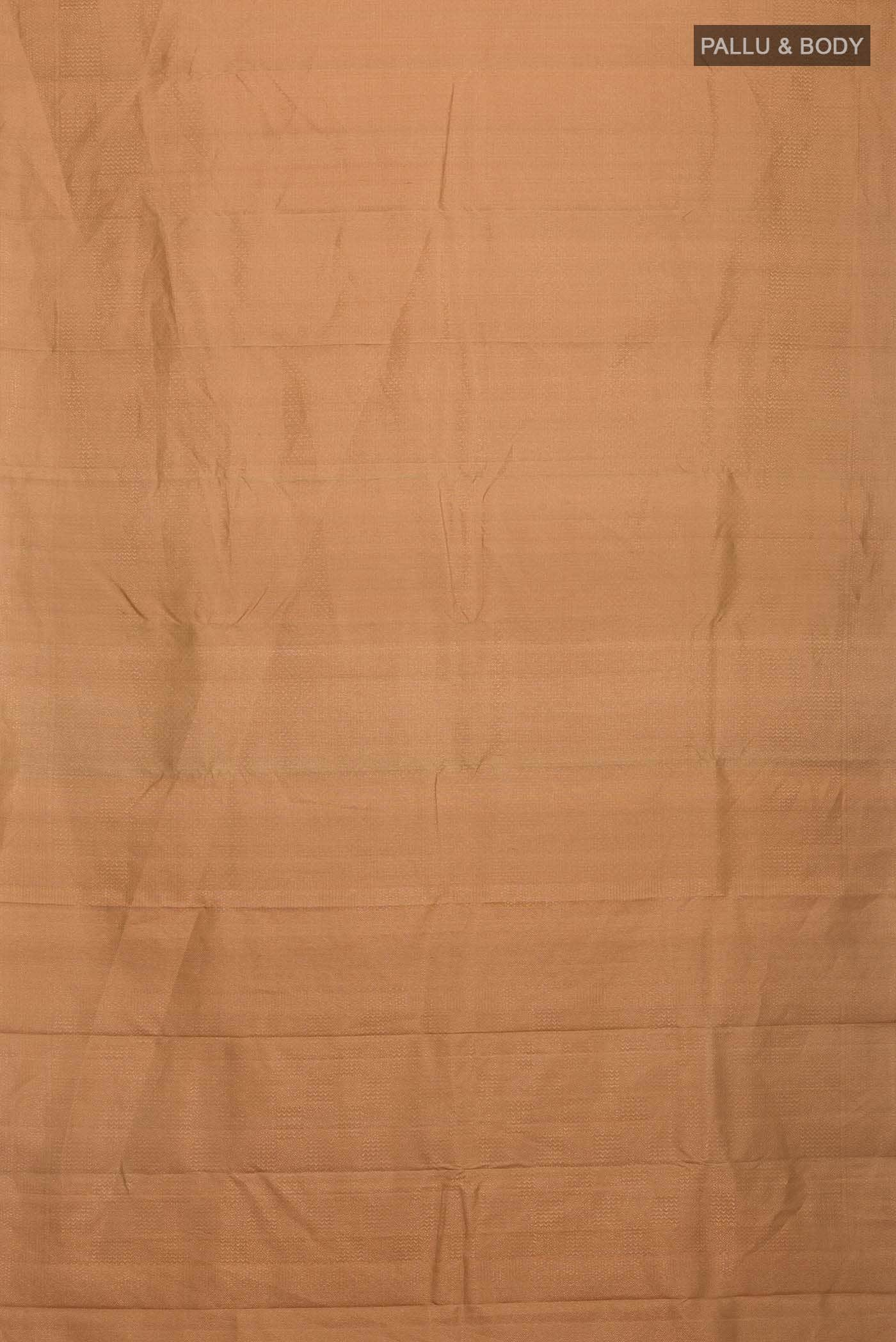 Beige Kanchipuram Silk Saree