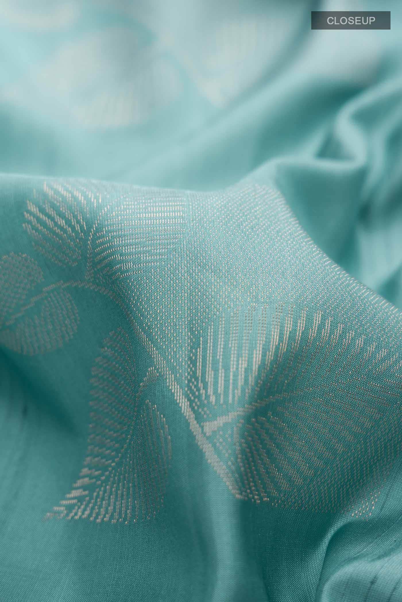 Turquoise Soft Silk Saree