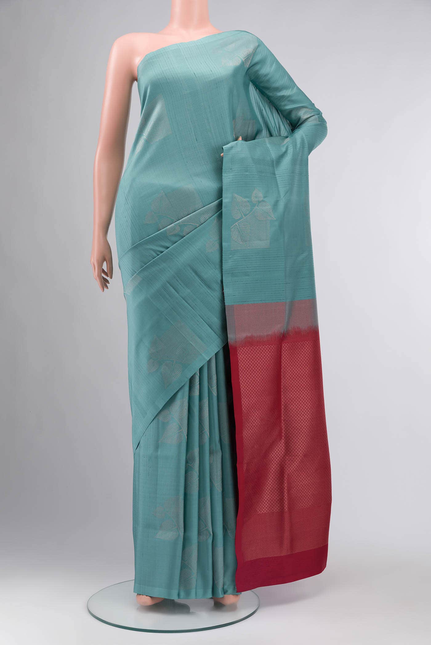 Turquoise Soft Silk Saree