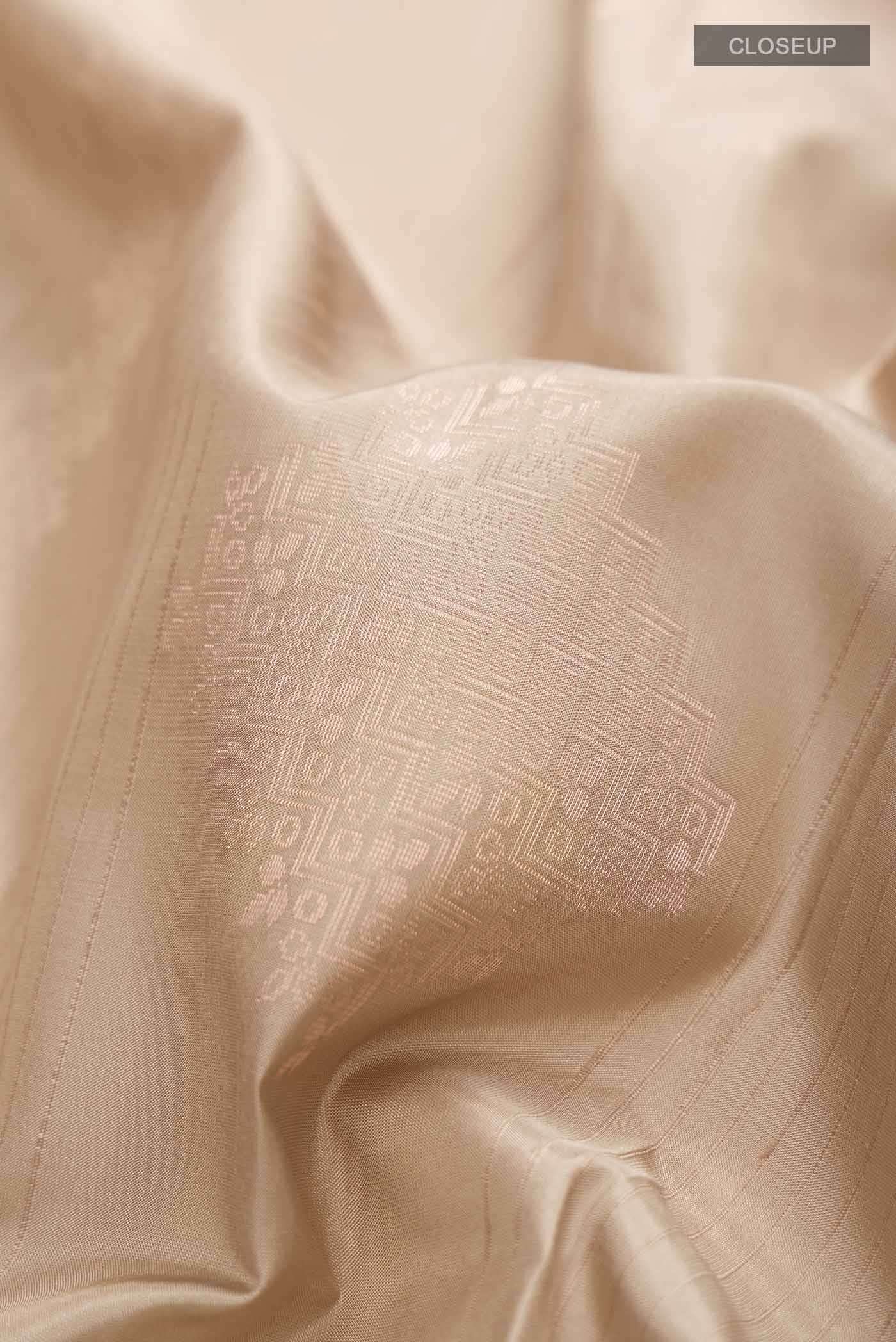 Beige Soft Silk Saree