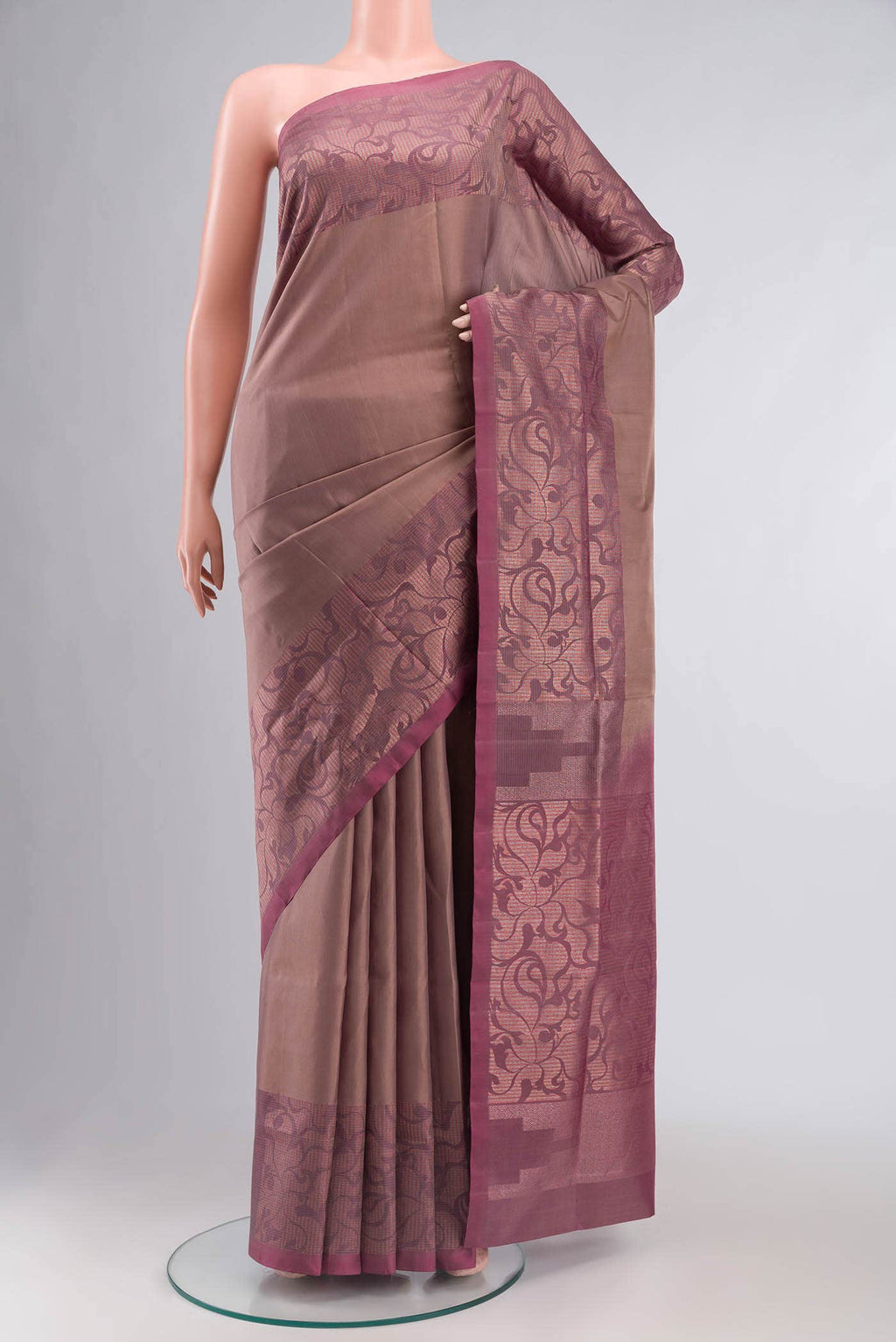Brown Soft Silk Saree