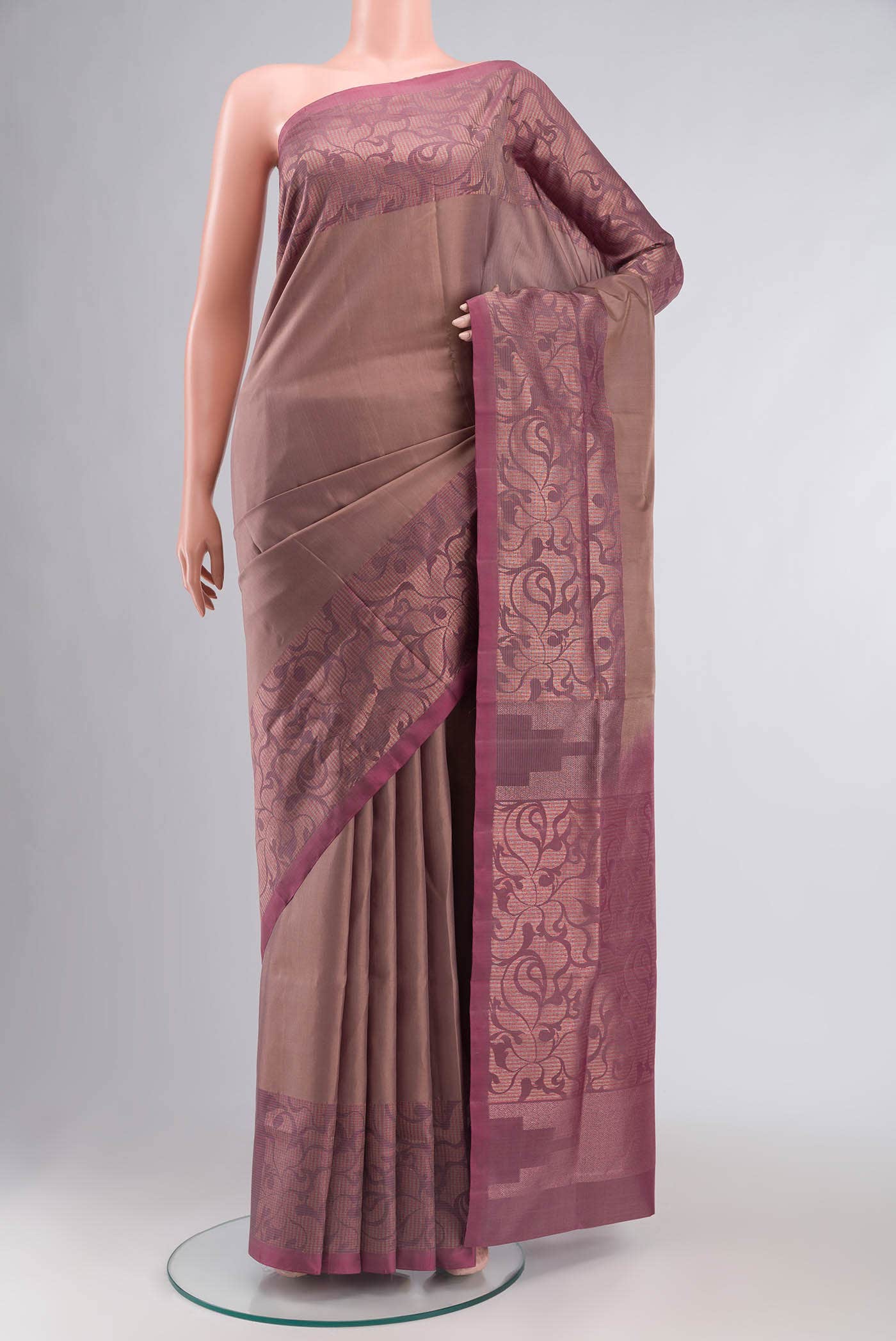Brown Soft Silk Saree