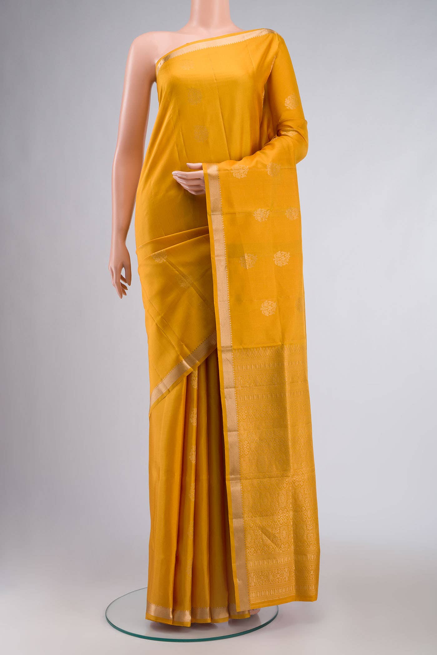 Yellow Soft Silk Saree