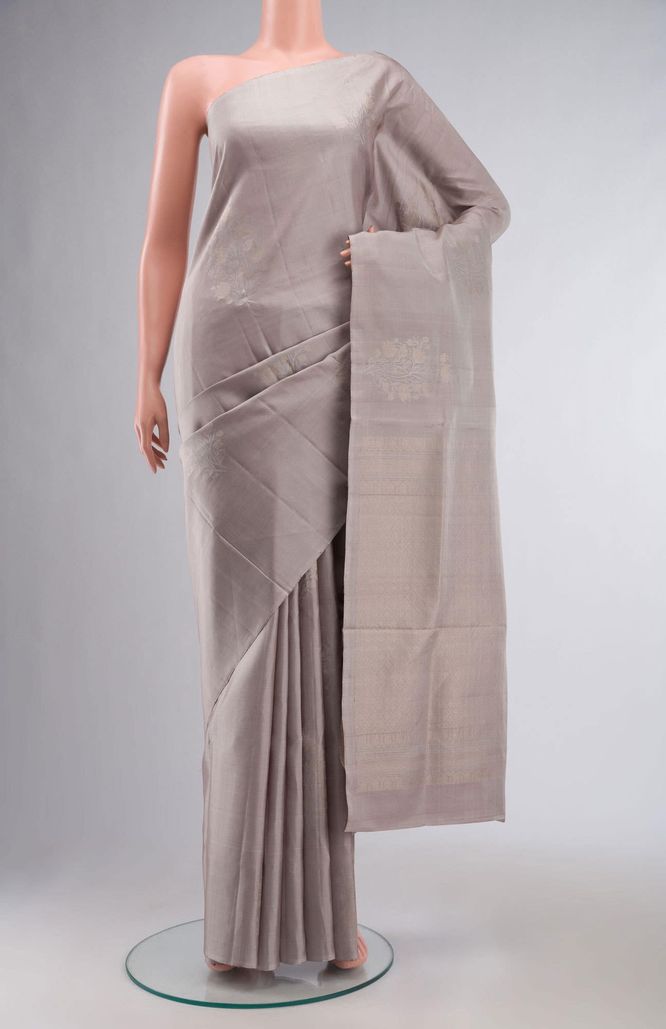 Beige Soft Silk Saree