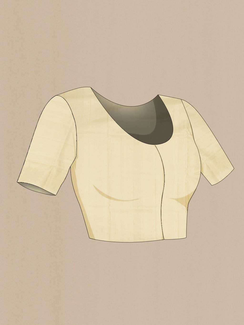Beige Soft Silk Saree