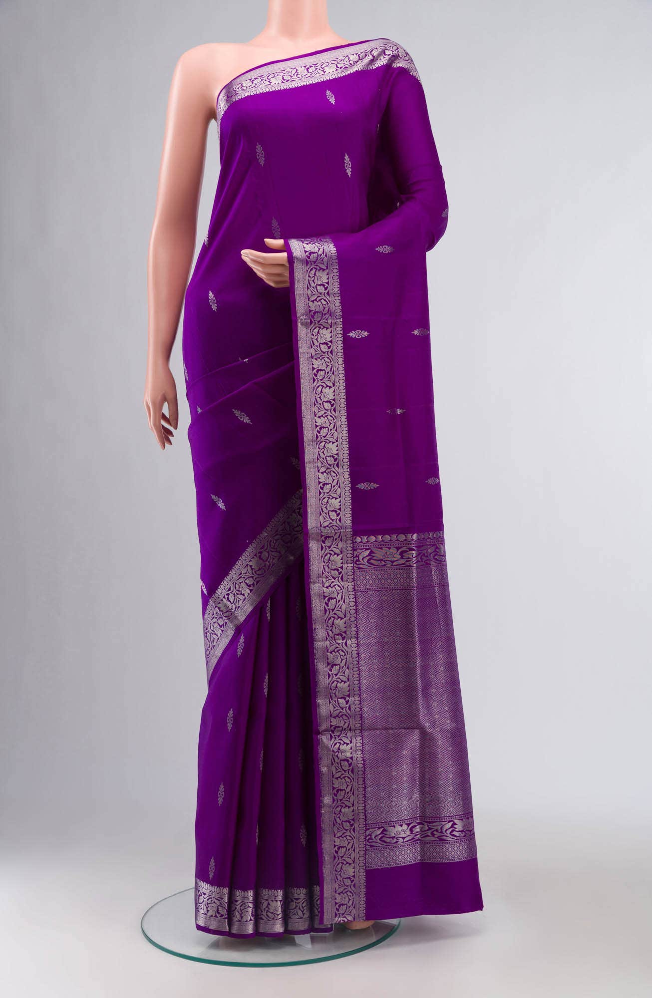 Violet Soft Silk Saree