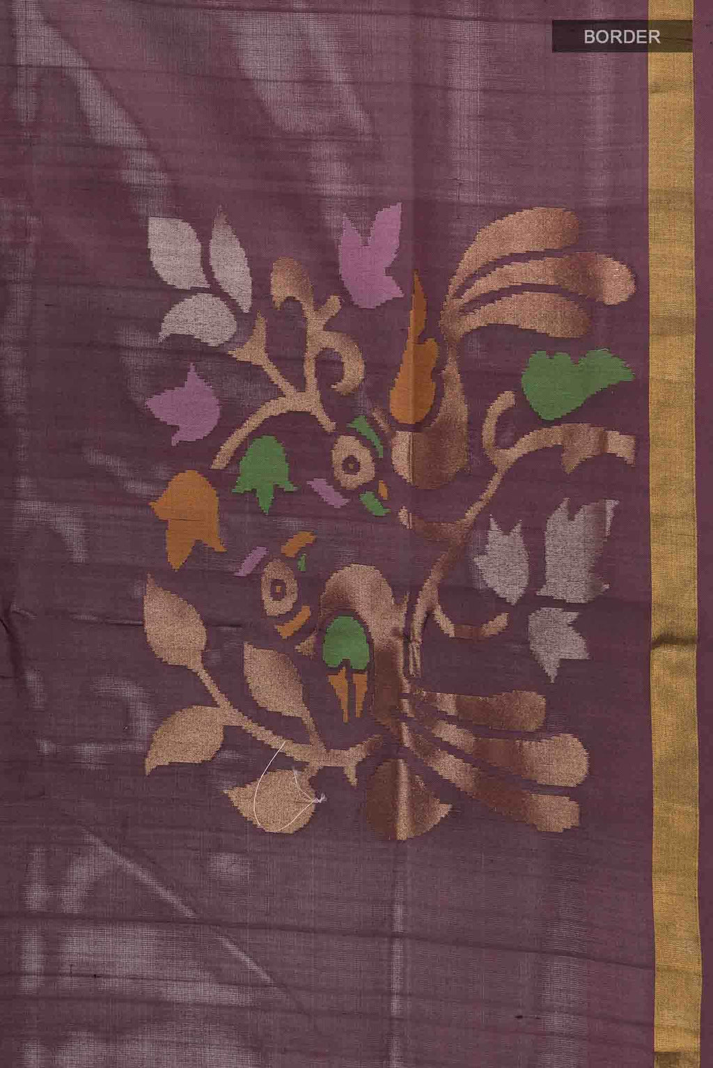 Brown Uppada Silk Saree