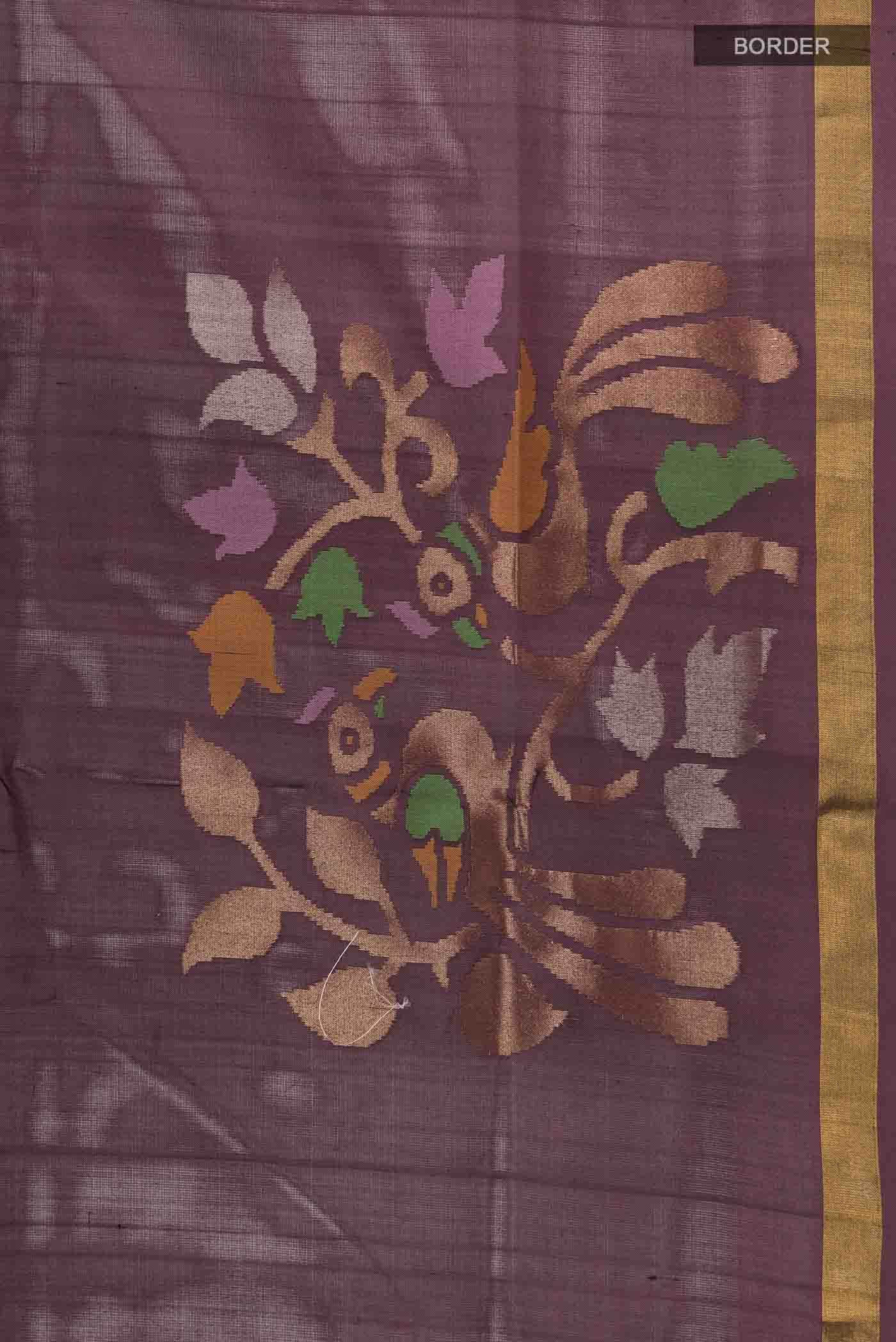 Brown Uppada Silk Saree