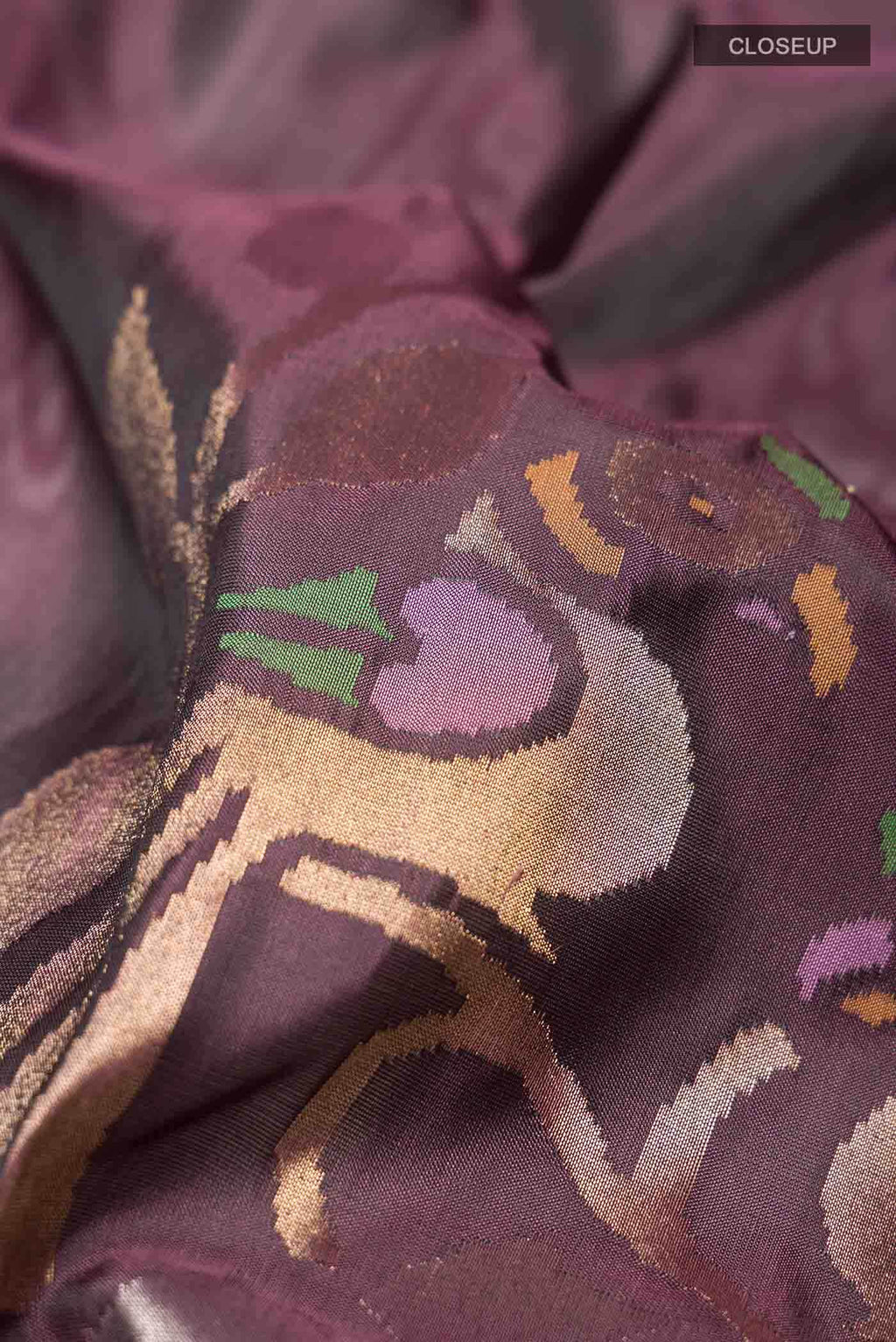 Brown Uppada Silk Saree