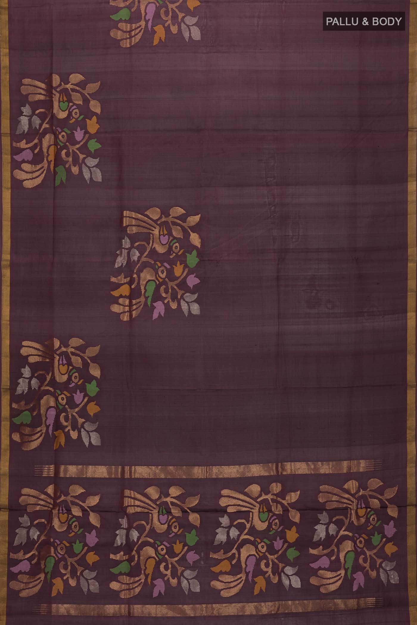 Brown Uppada Silk Saree