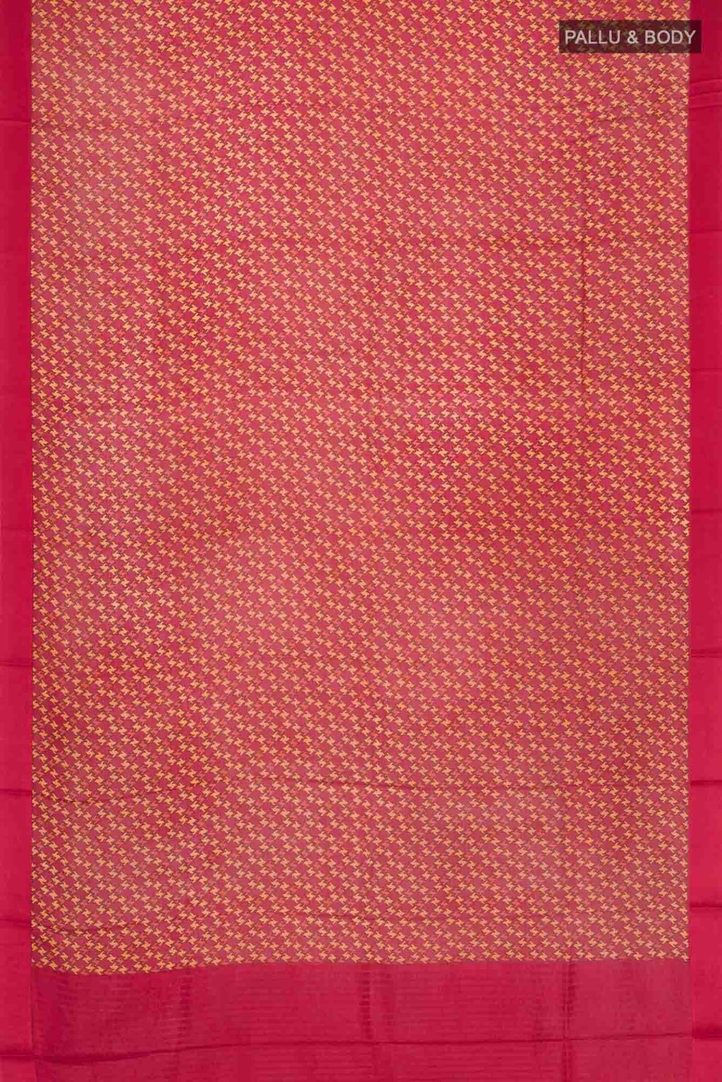 Maroon Mysore Crepe Saree
