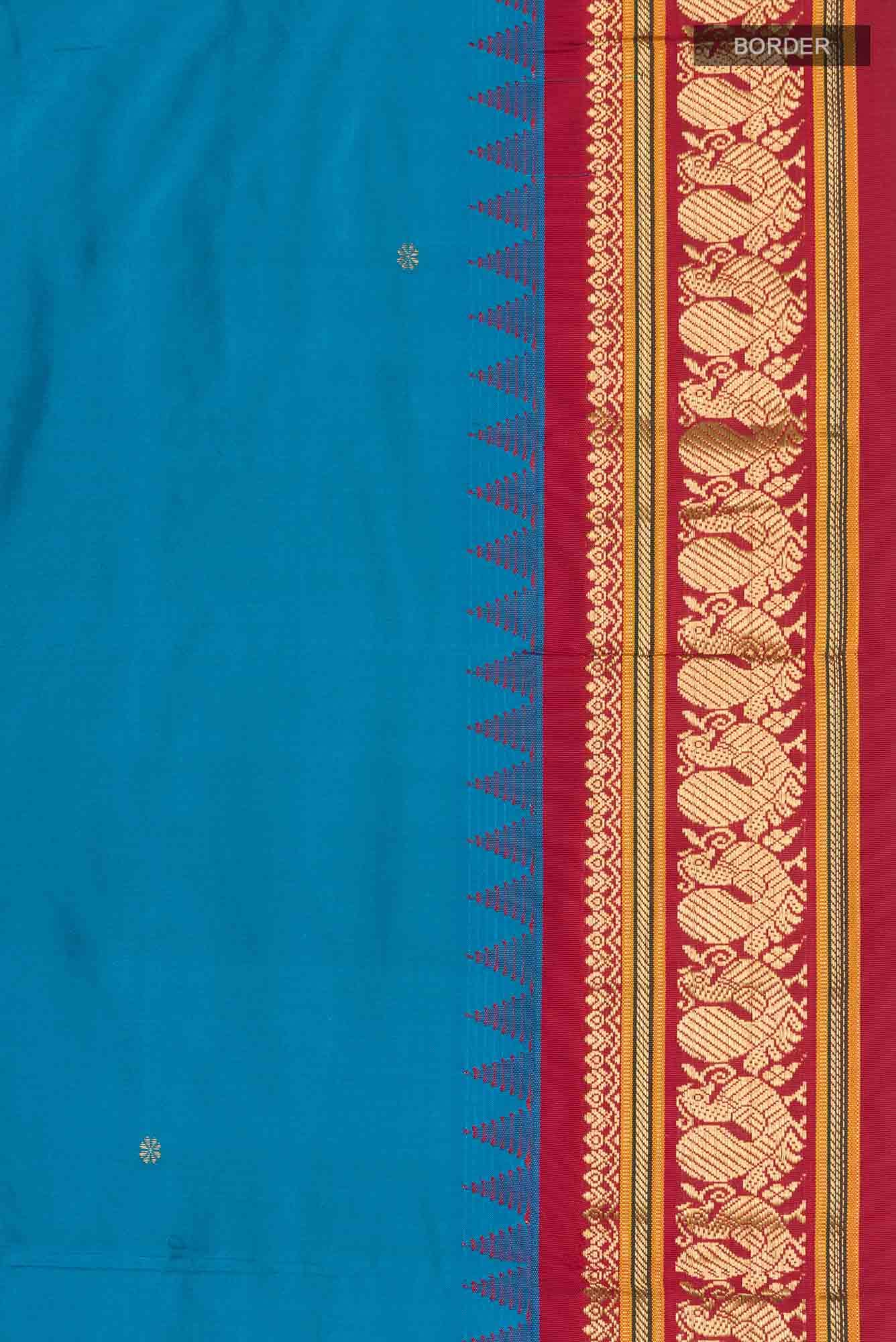 Blue Bangalore Silk Saree