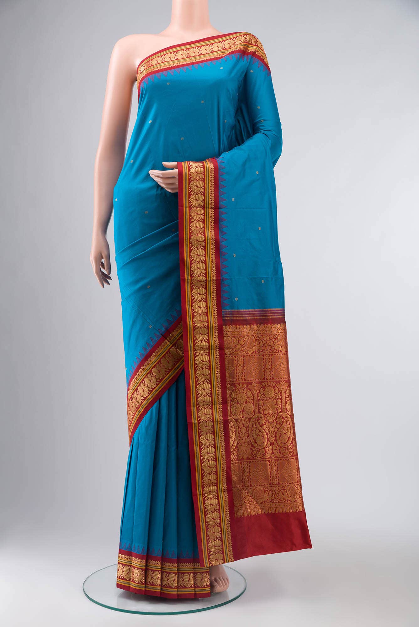 Blue Bangalore Silk Saree