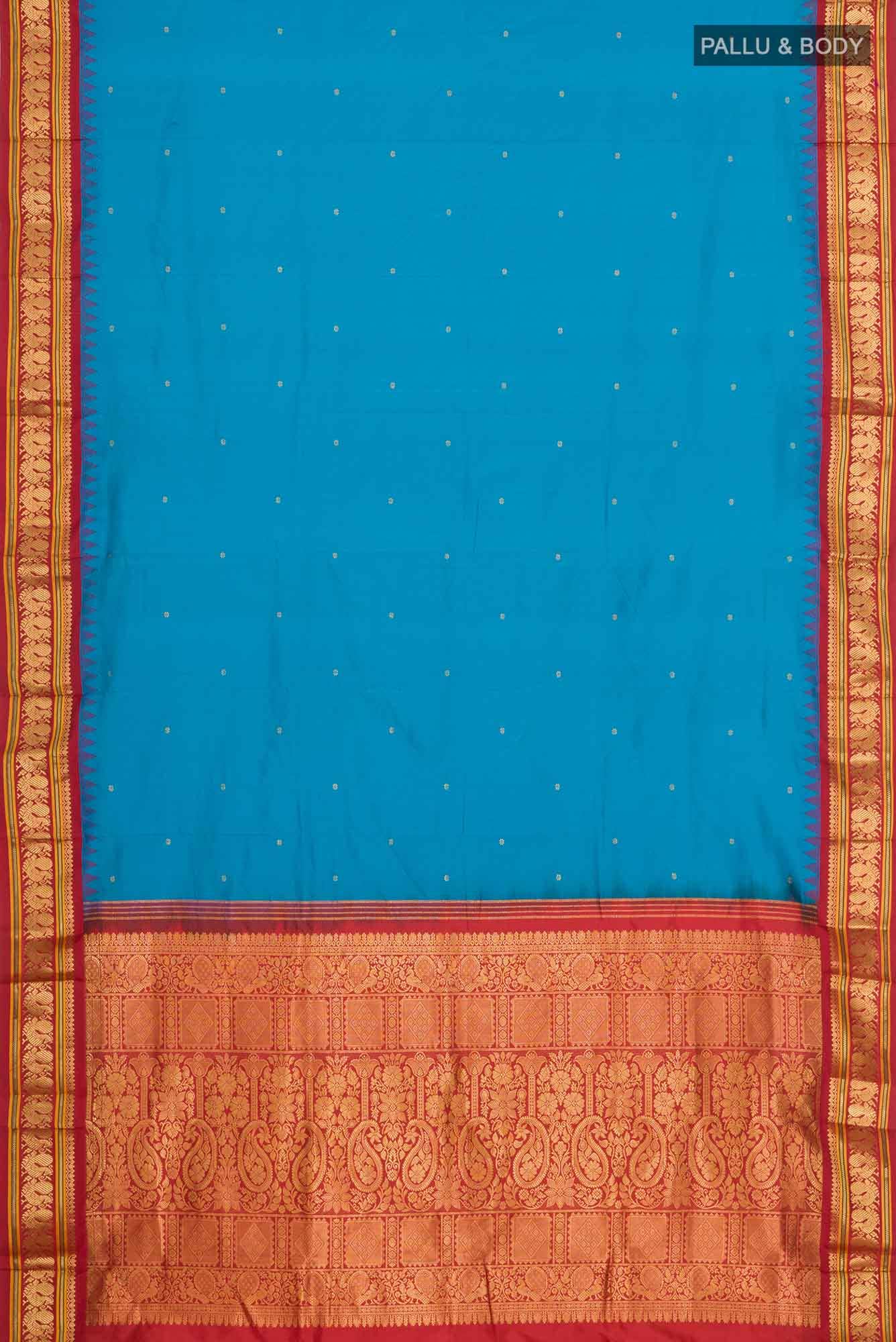 Blue Bangalore Silk Saree