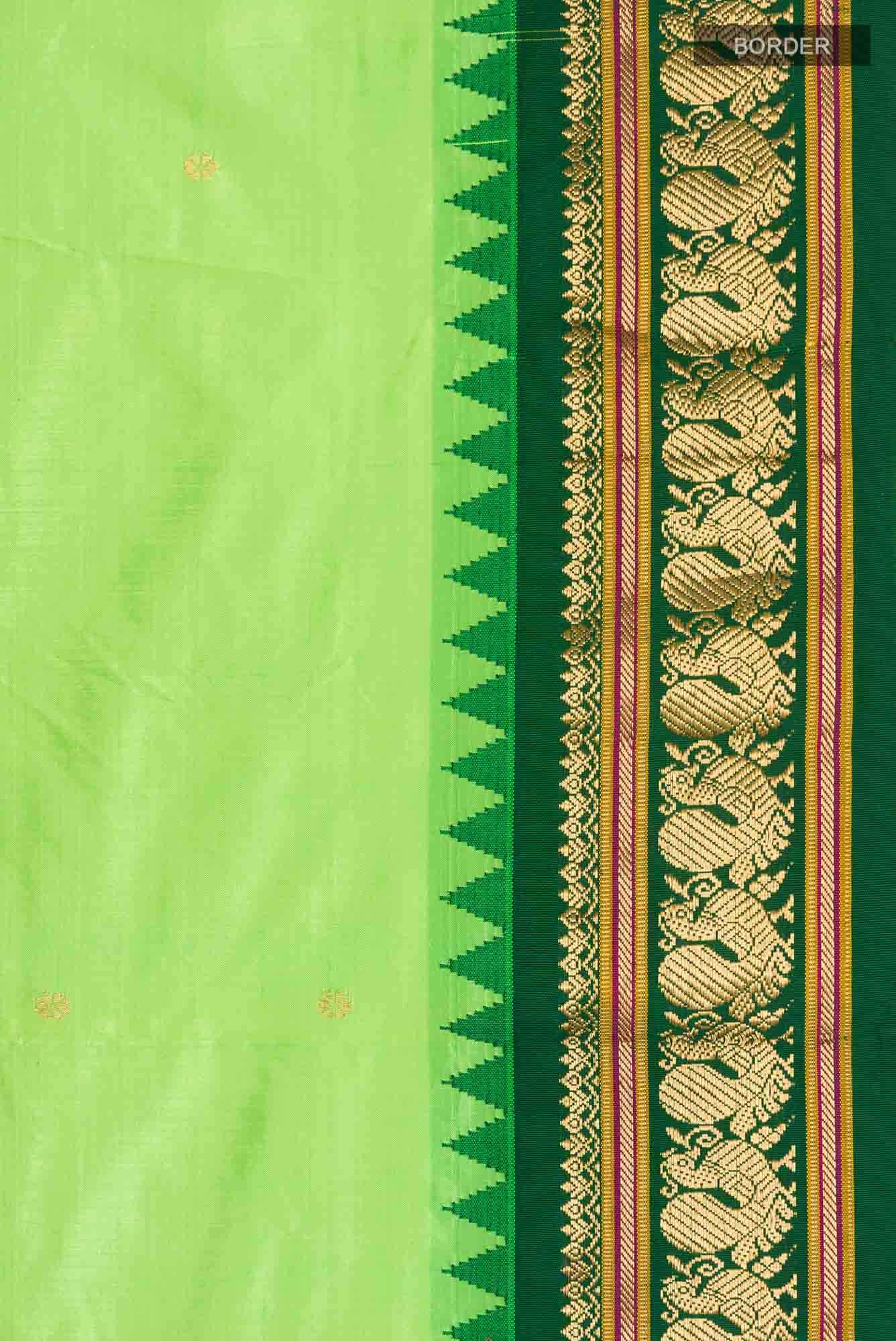Green Bangalore Silk Saree