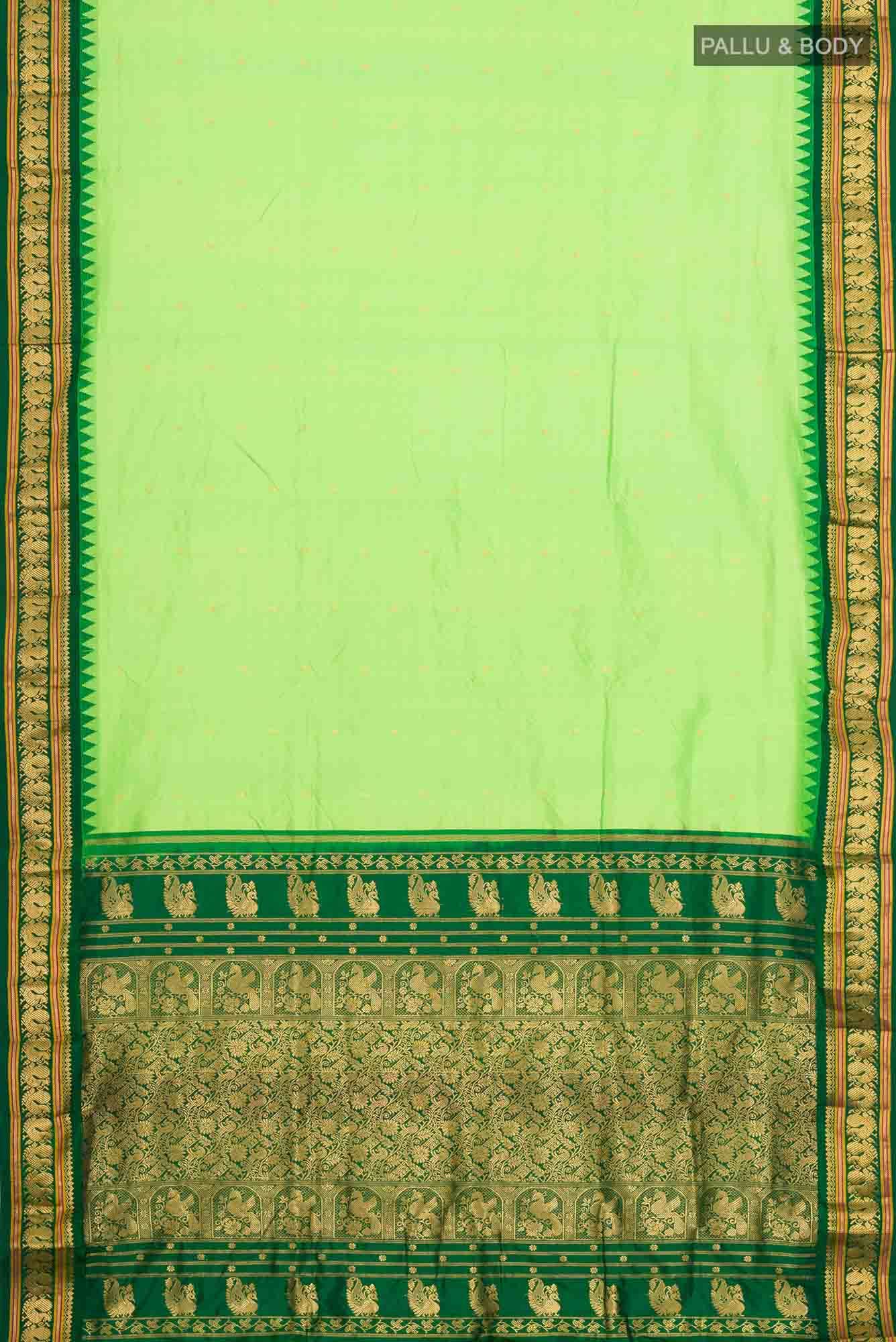 Green Bangalore Silk Saree