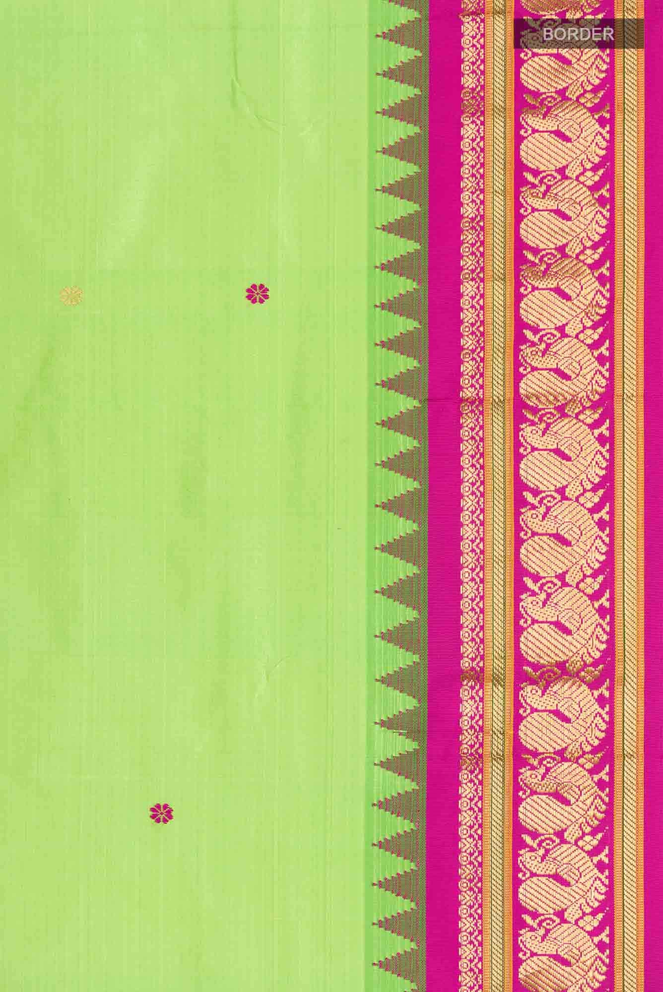 Green Bangalore Silk Saree