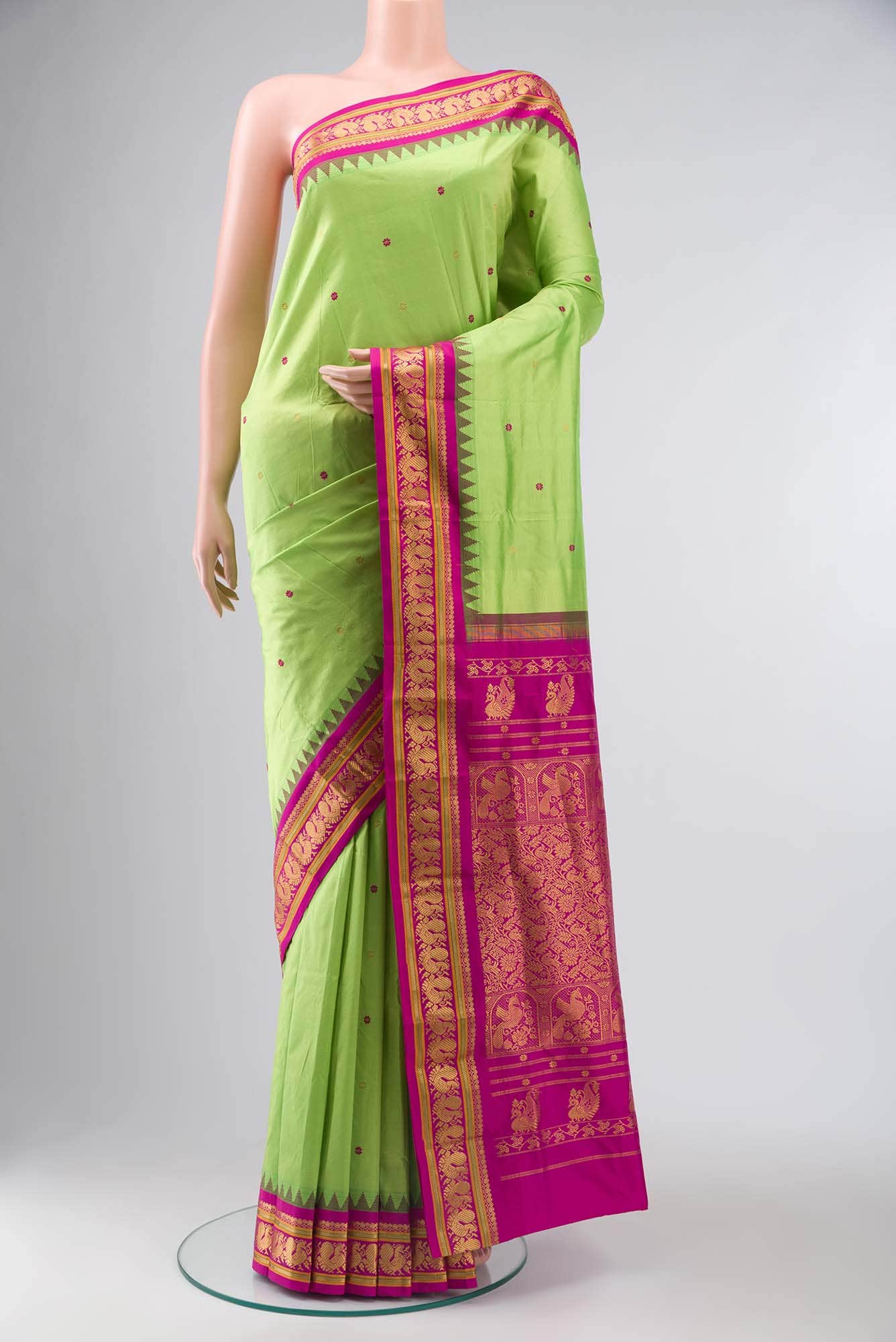 Green Bangalore Silk Saree