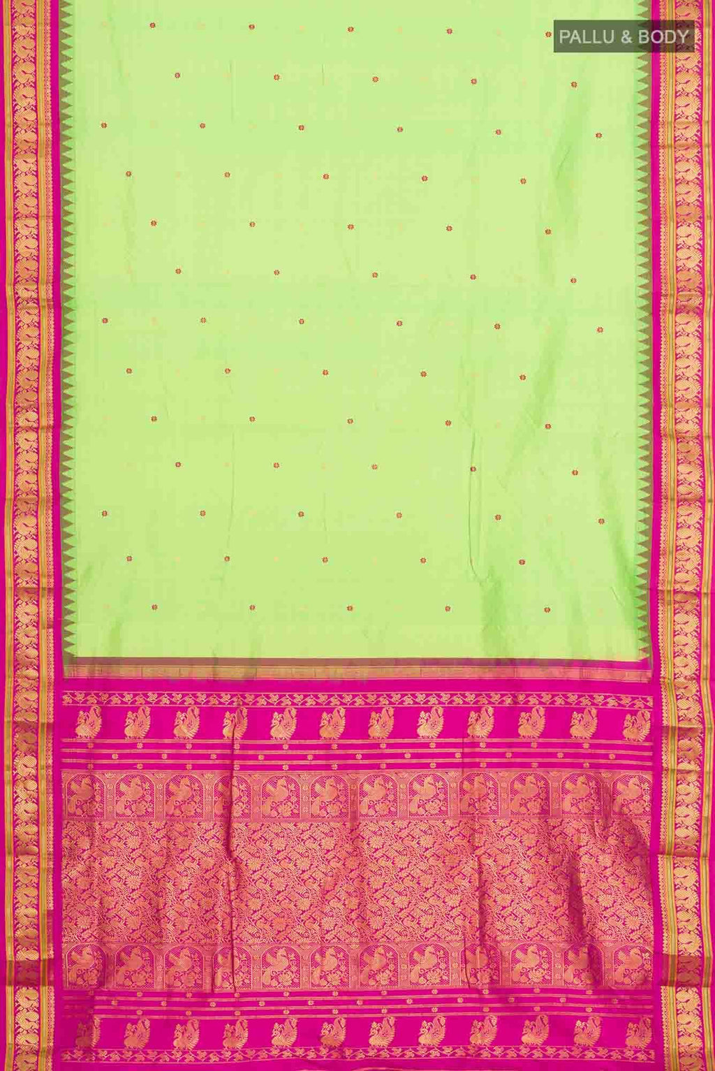Green Bangalore Silk Saree